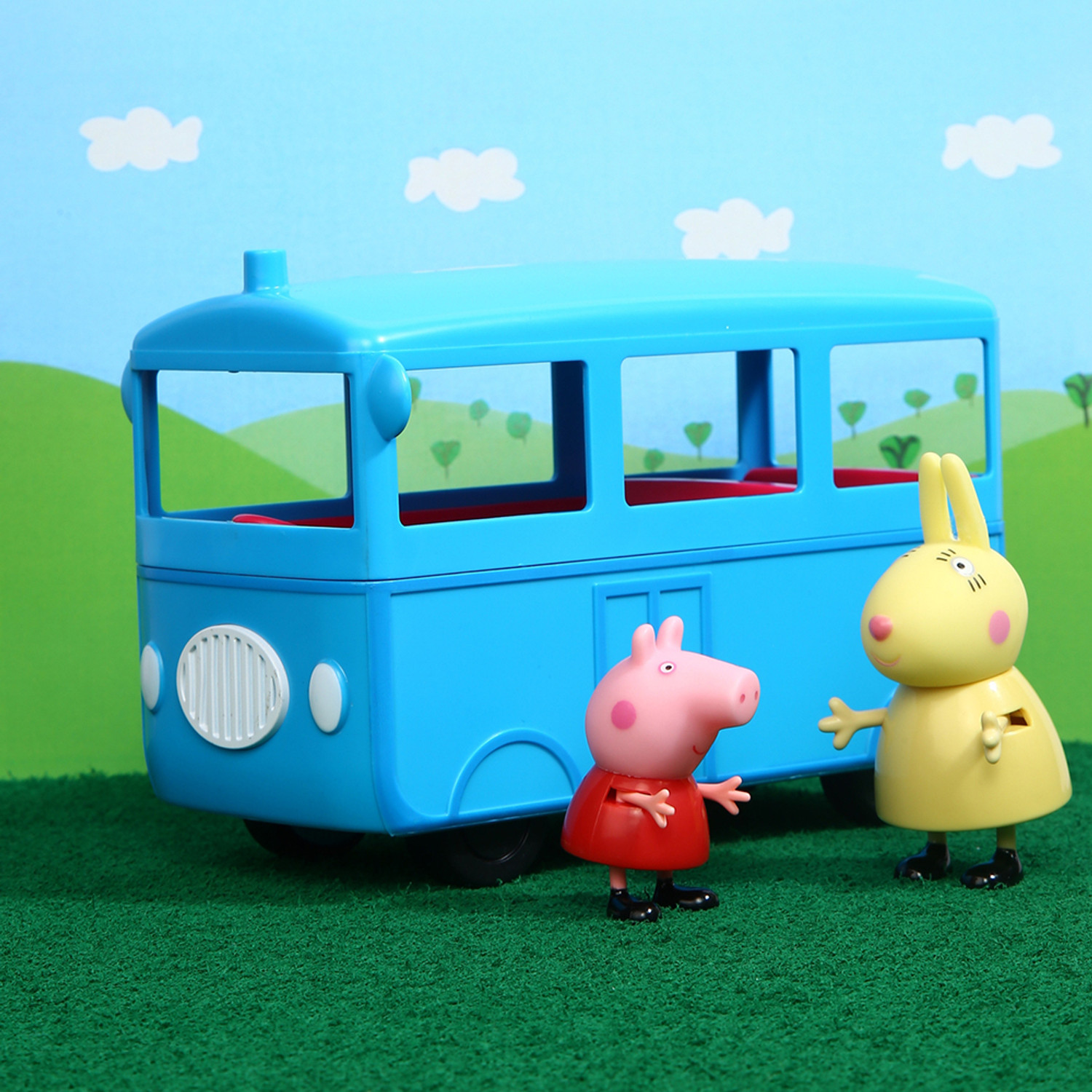 Image of Peppa Pig Peppa's School Bus with Sound Effects, Preschool Toys for Unisex Aged 3+