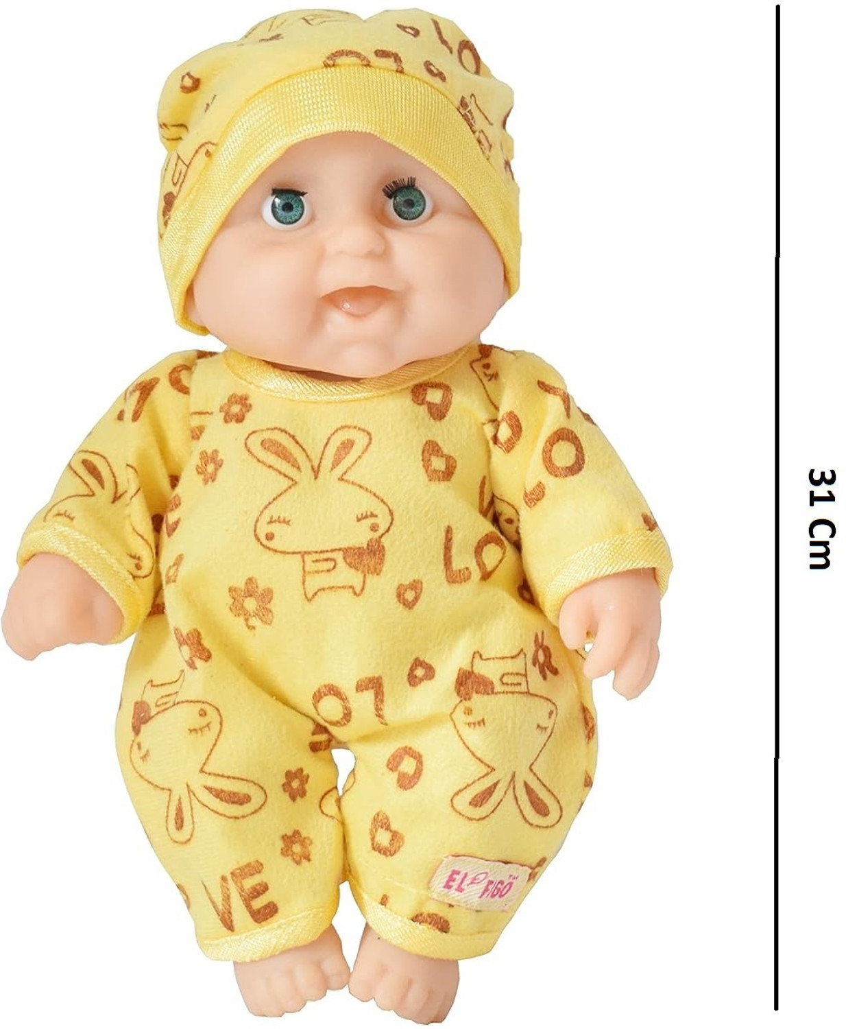Image of KOBBET Cute Little Teddy Boy Toy in Printed Dress for kids