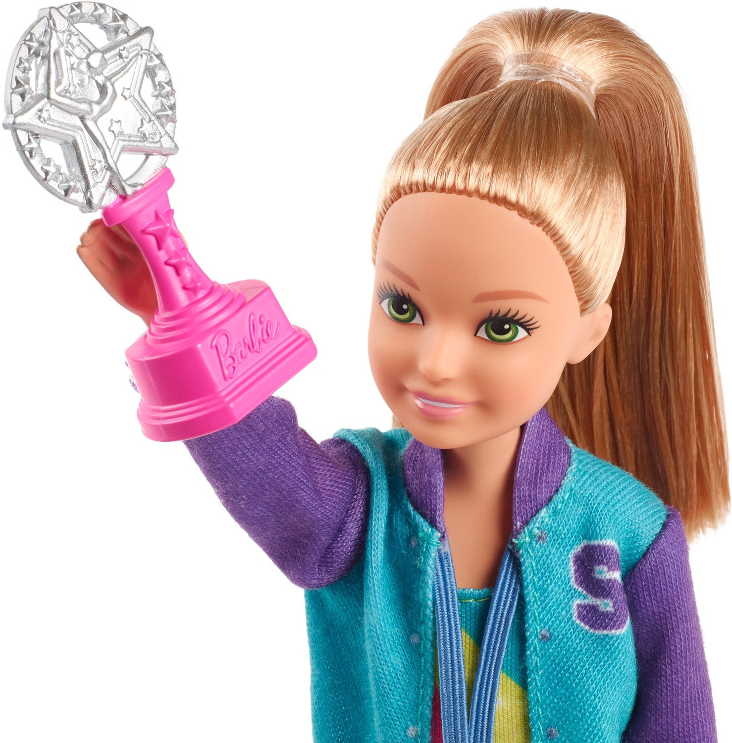 Image of BARBIE Team Stacie Doll and Gymnastics Playset with Spinning Bar
