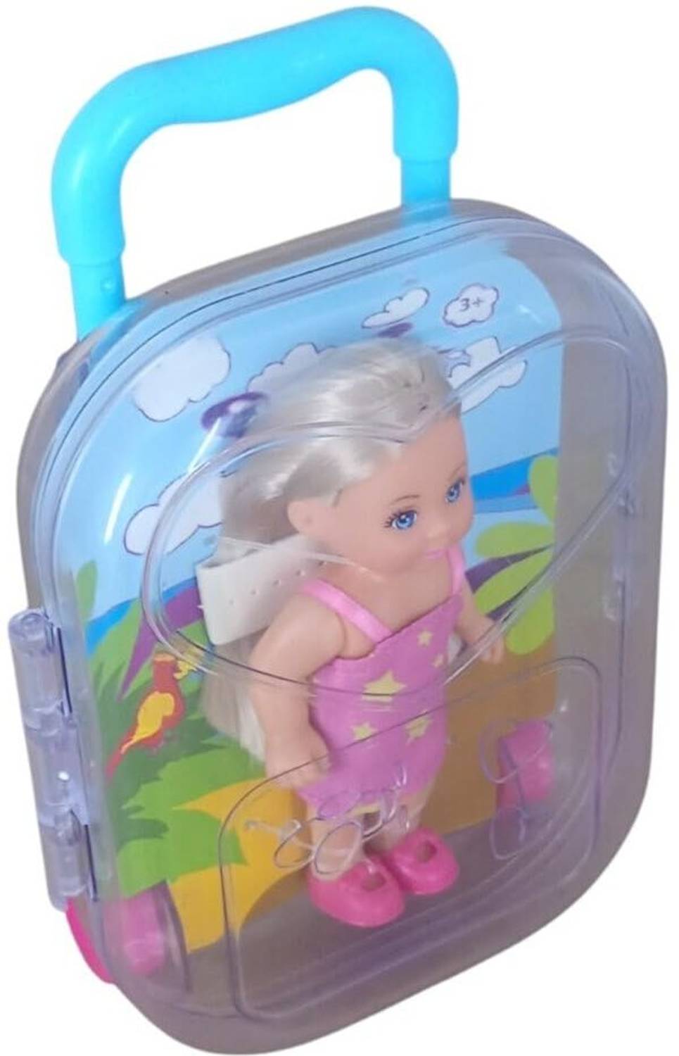 【ジャンク】Tonner Dolls ファッション ワードローブ トランク Knick Knack Star Print Dress Mini Trolley Doll - Star Print Dress