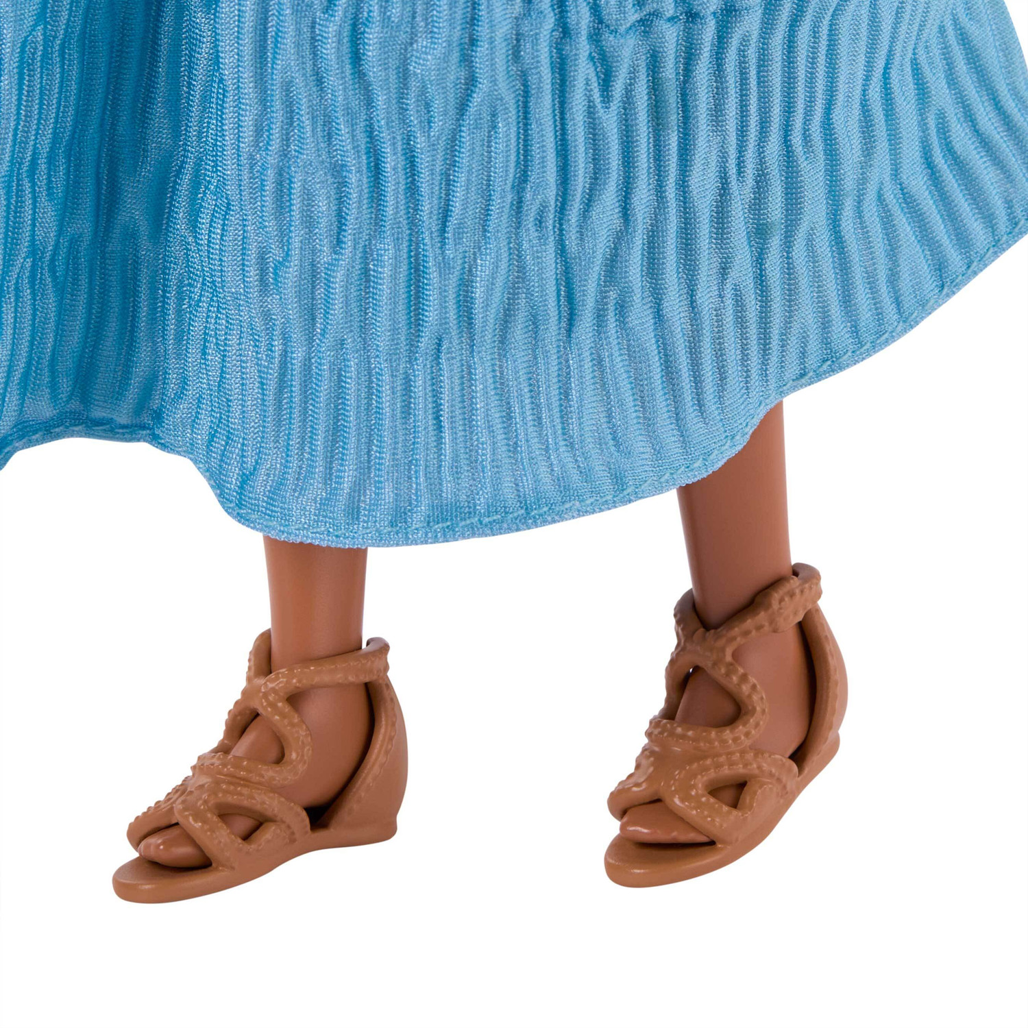 Image of Disney The Little Mermaid Ariel Fashion Doll on Land in Signature Blue Dress