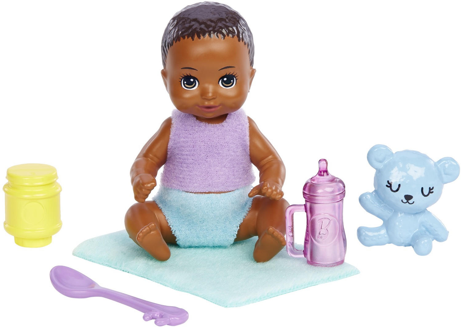 Image of BARBIE Dolls and Accessories, Skipper Doll (Two-Tone Hair) with Baby Figure