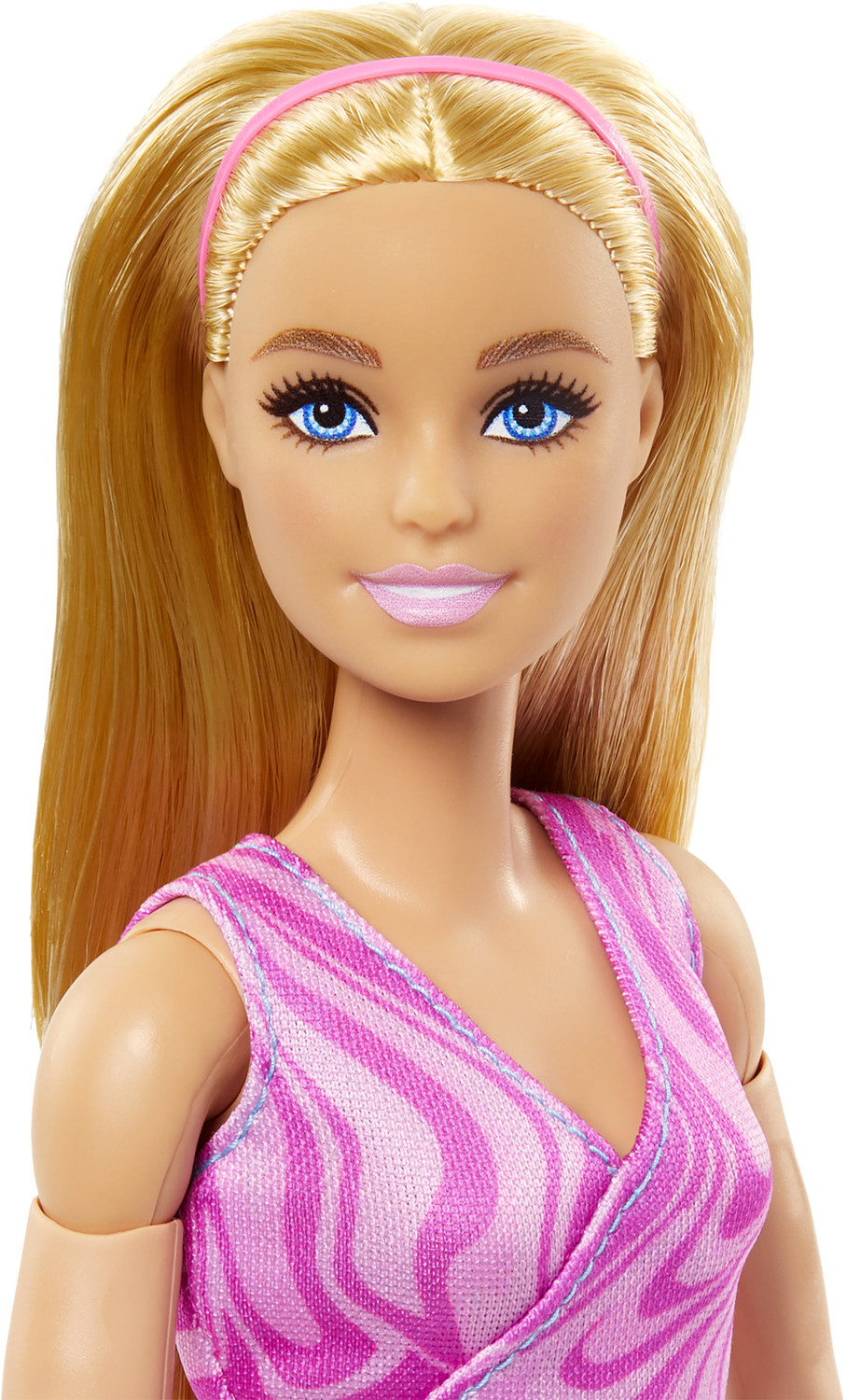 Image of BARBIE Made to Move Fashion Doll, Blonde Wearing Removable Sports 22 Bendable Joints