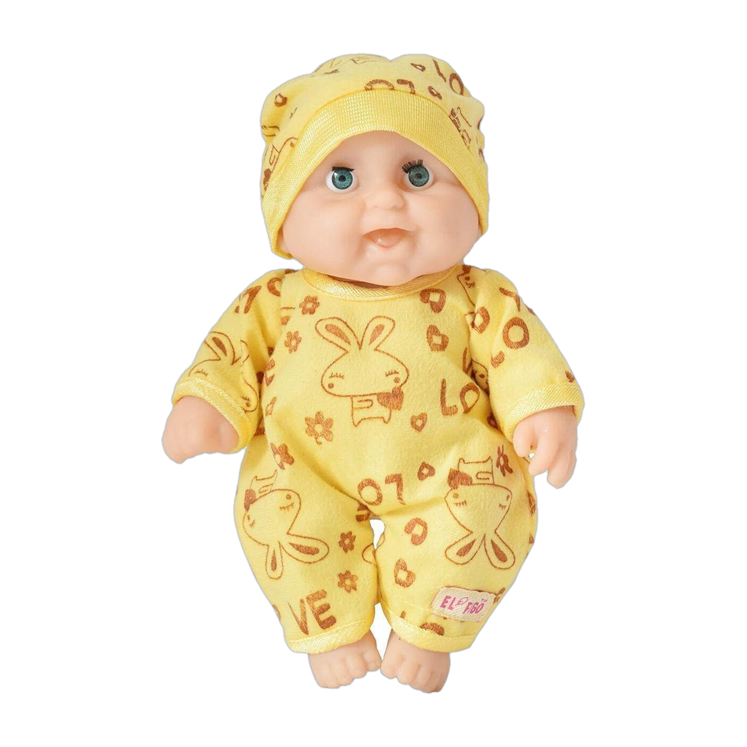 Image of KOBBET Cute Little Teddy Boy Toy in Printed Dress for kids