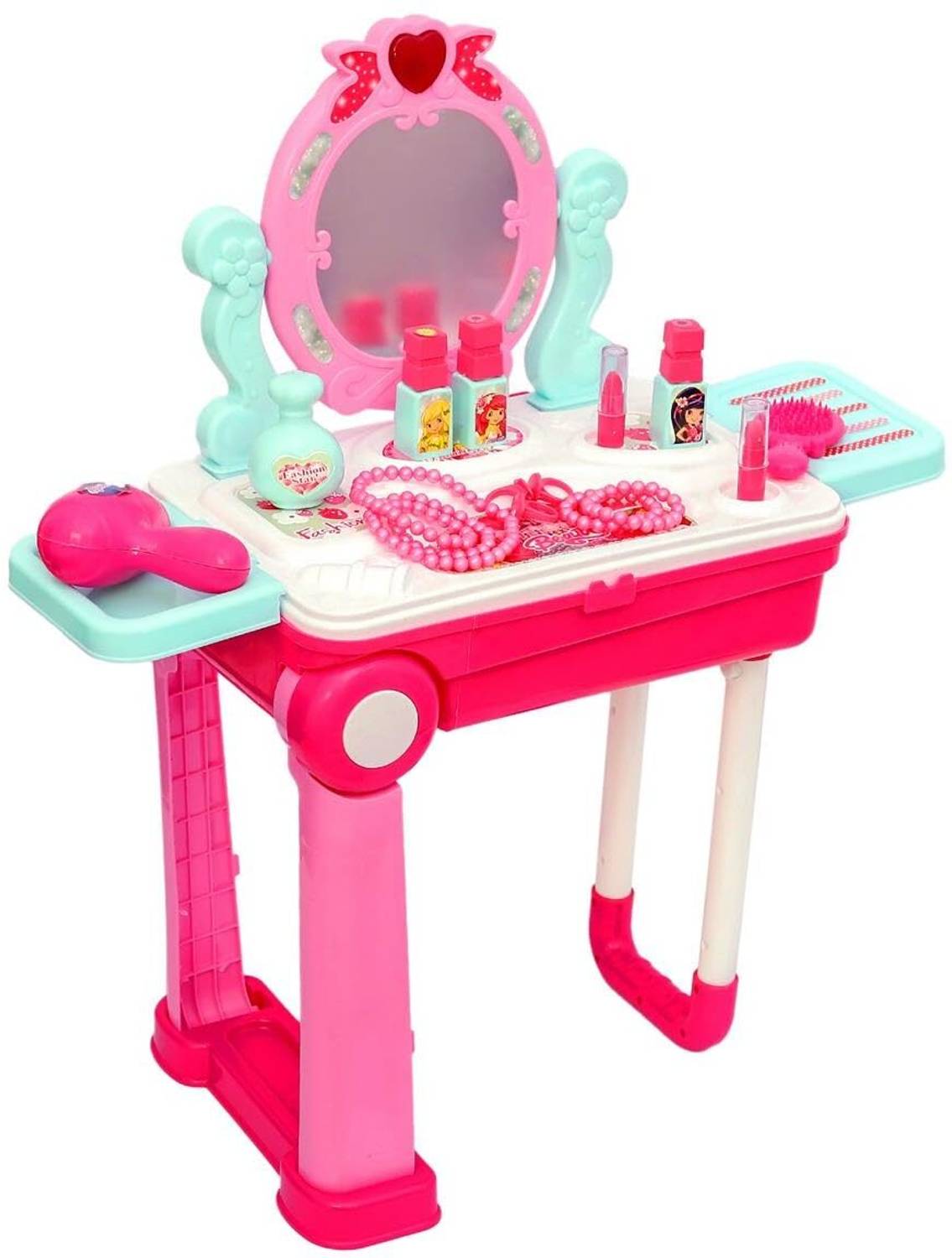 NIYAMAT 2 in 1 Fashion Makeup Beauty Set Trolley - Multicolour