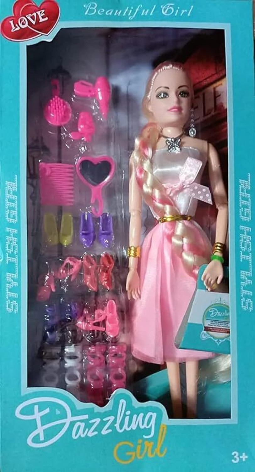 Image of K A Enterprises Stylish Long Hair Set Doll and New Angel Doll Set for Kids(Pack of 2)