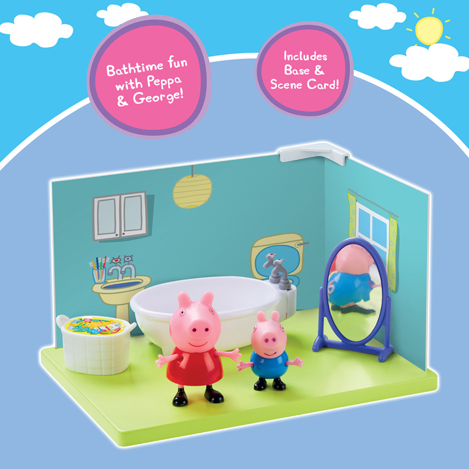 Image of Peppa Pig Peppa George's Bathroom Themed Preschool Toy, Preschool toy for Unisex, Aged 3+