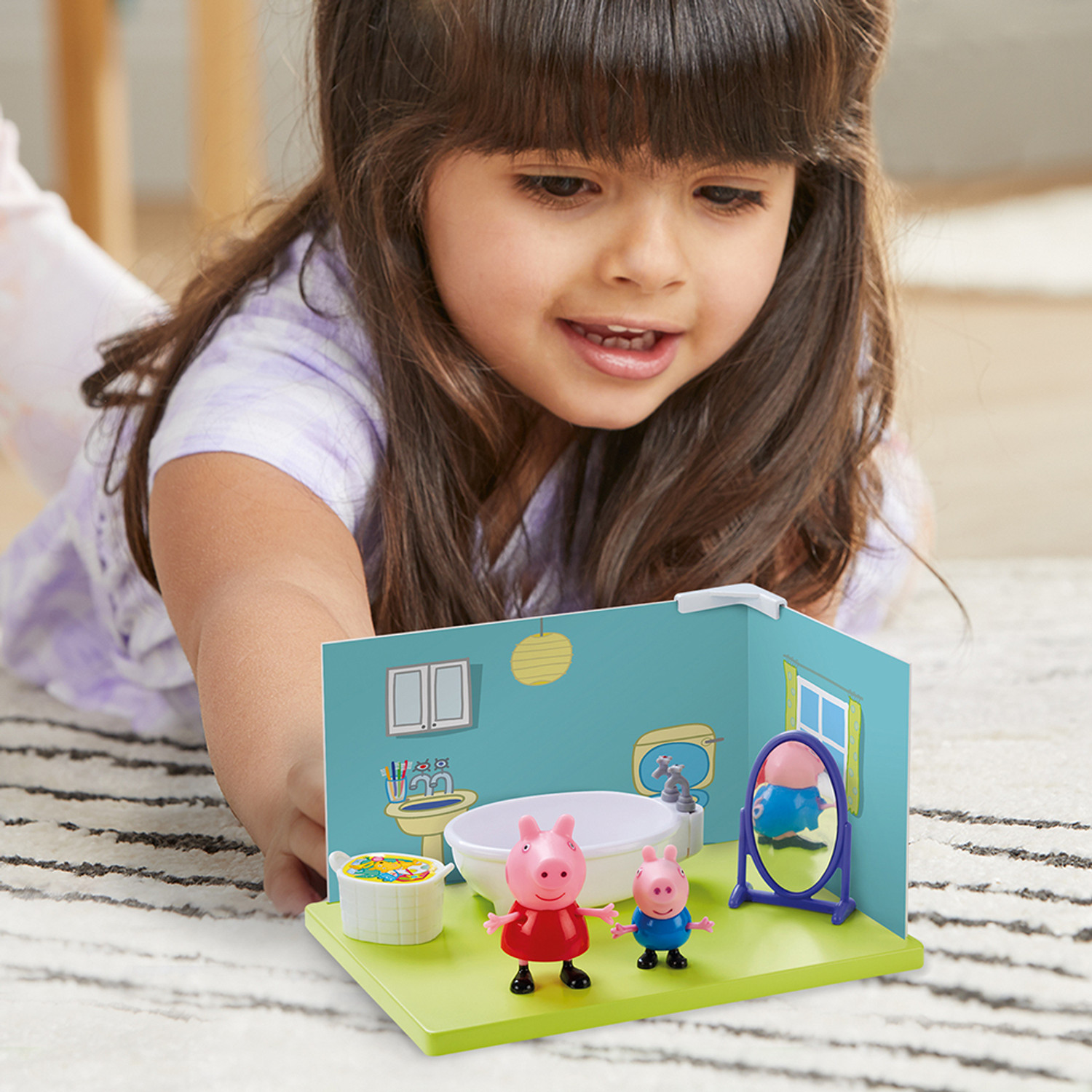 Image of Peppa Pig Peppa George's Bathroom Themed Preschool Toy, Preschool toy for Unisex, Aged 3+