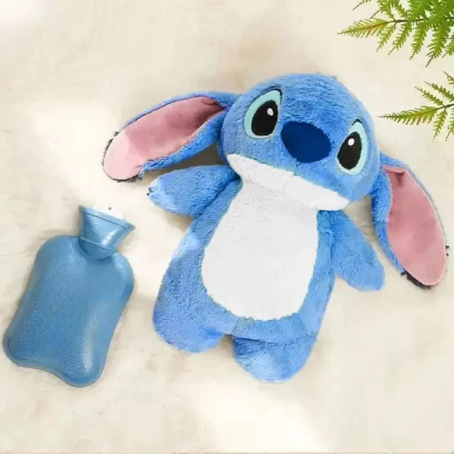 Image of snuglystuff New Cute Stitch Teddy Soft Hot Water Bag for Period Cramp Relief - 30 cm