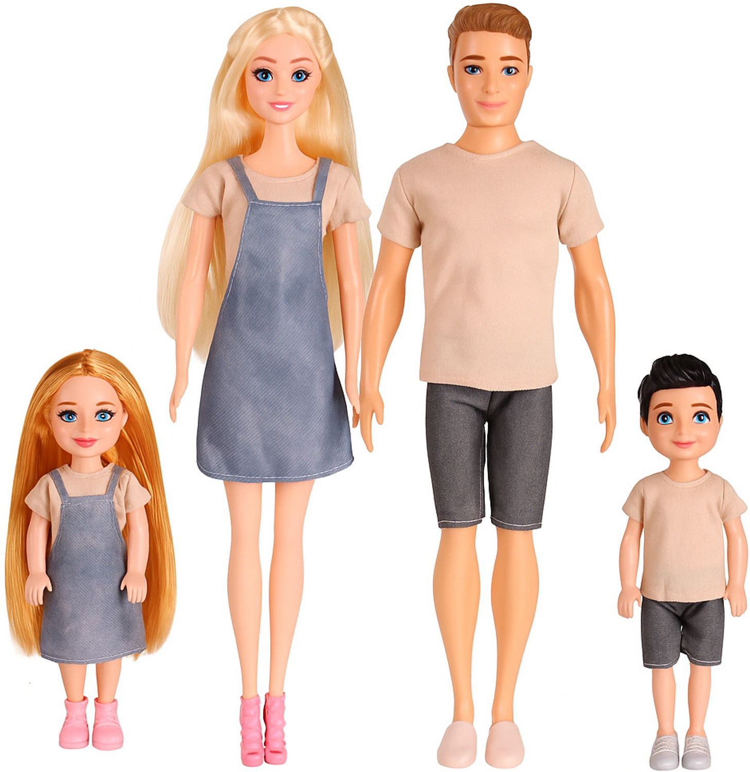 Image of Ladli Premium Family Dolls Set | Fashion Dress Change Dolls for Girls Birthday Gift