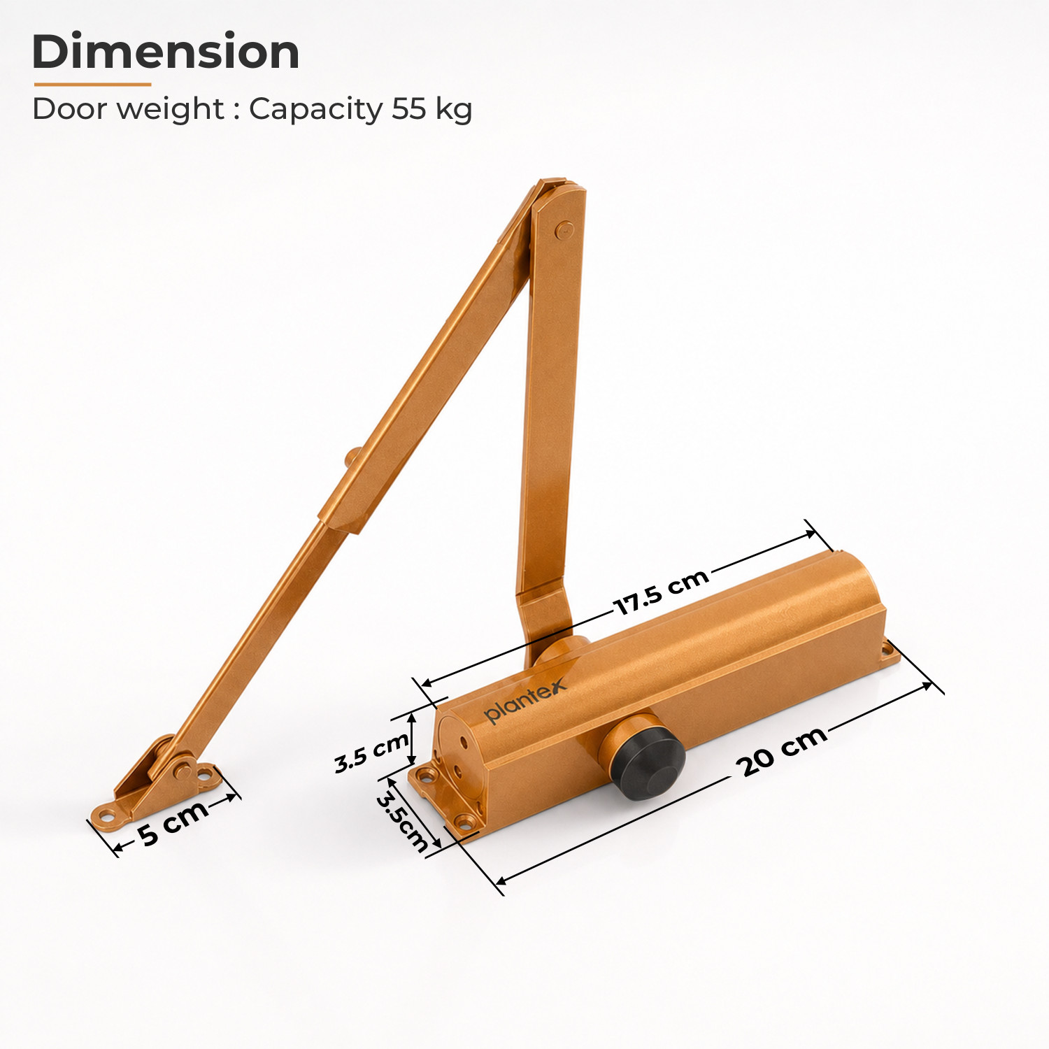 Image of Plantex Surface Mounted Door Closer