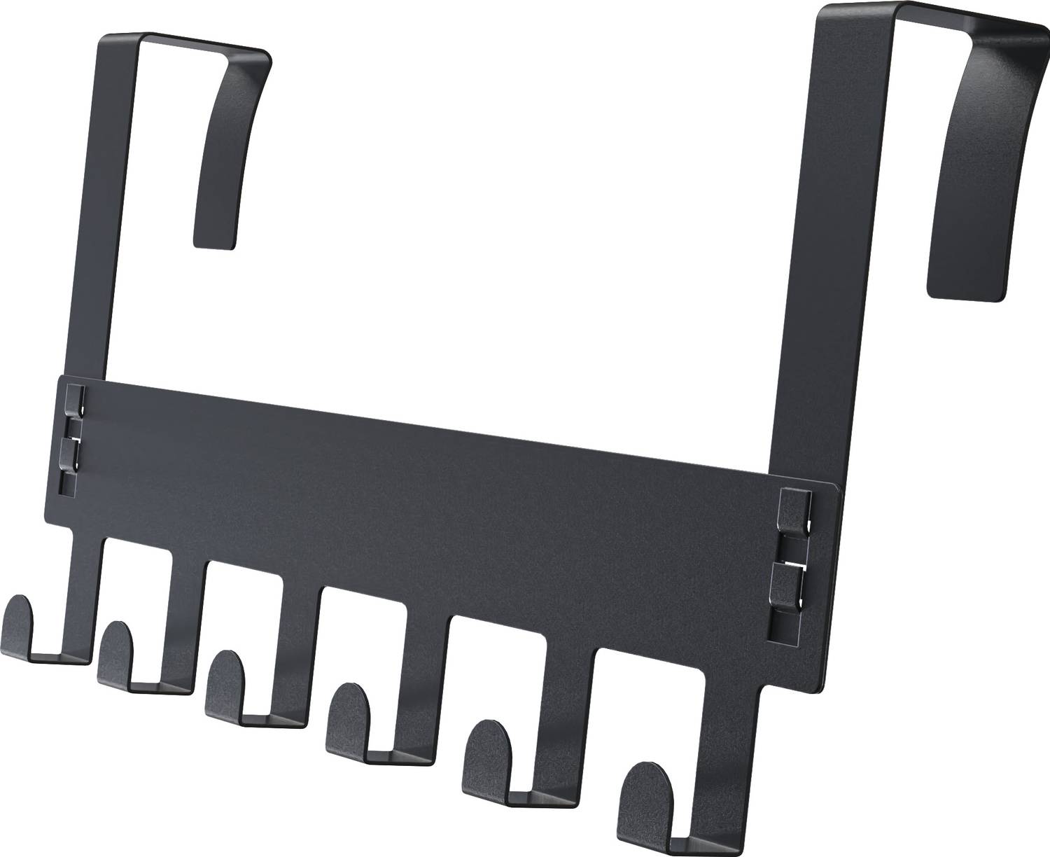 APPUCOCO 6-Hook hanger-BLACK-PACK OF 1 Door Hanger