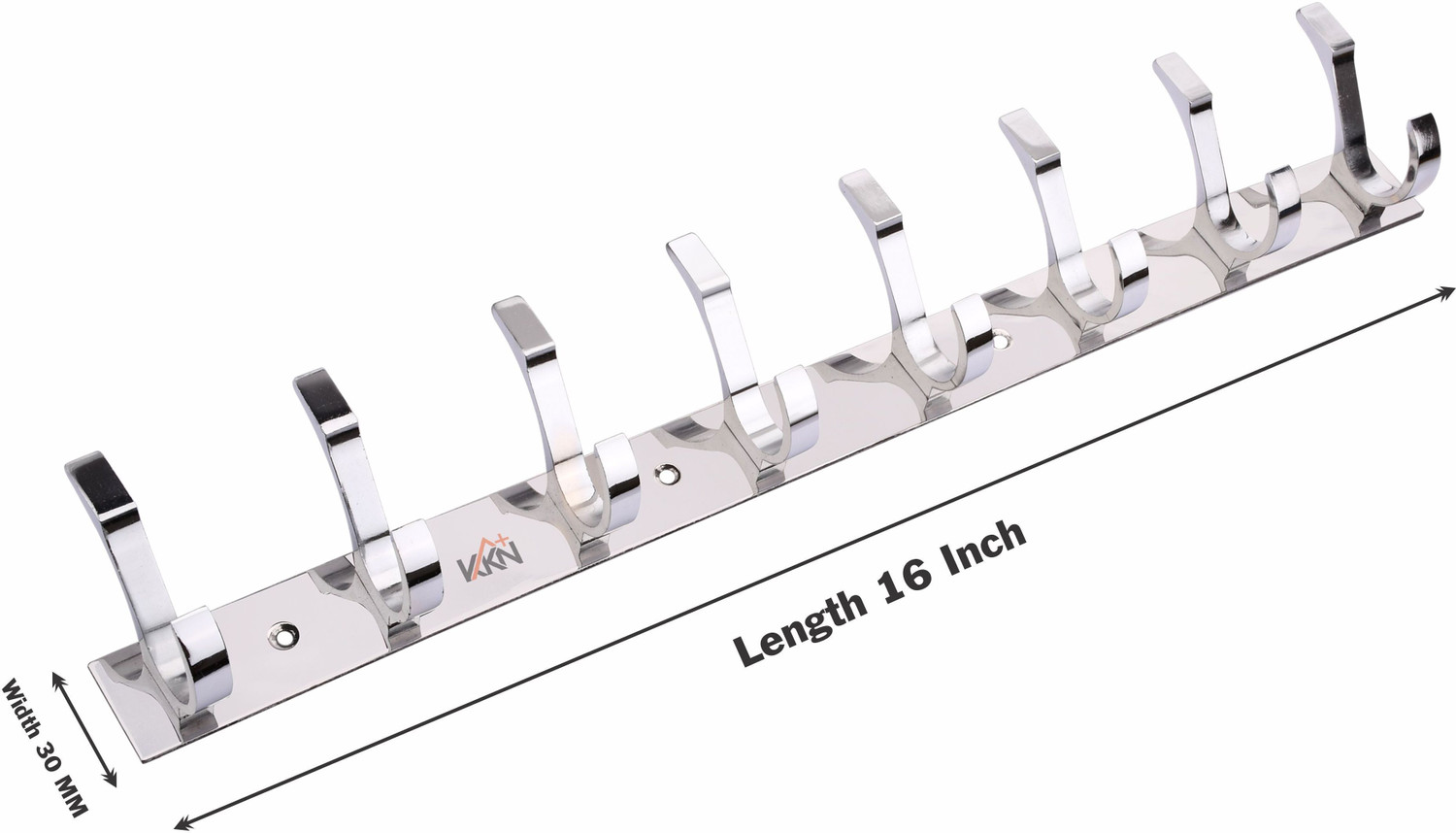 Image of KKN PLUS Stainless Steel Premium Dual Edge -8 PIN Cloth Hanger / Wall Hook / Door Hanger