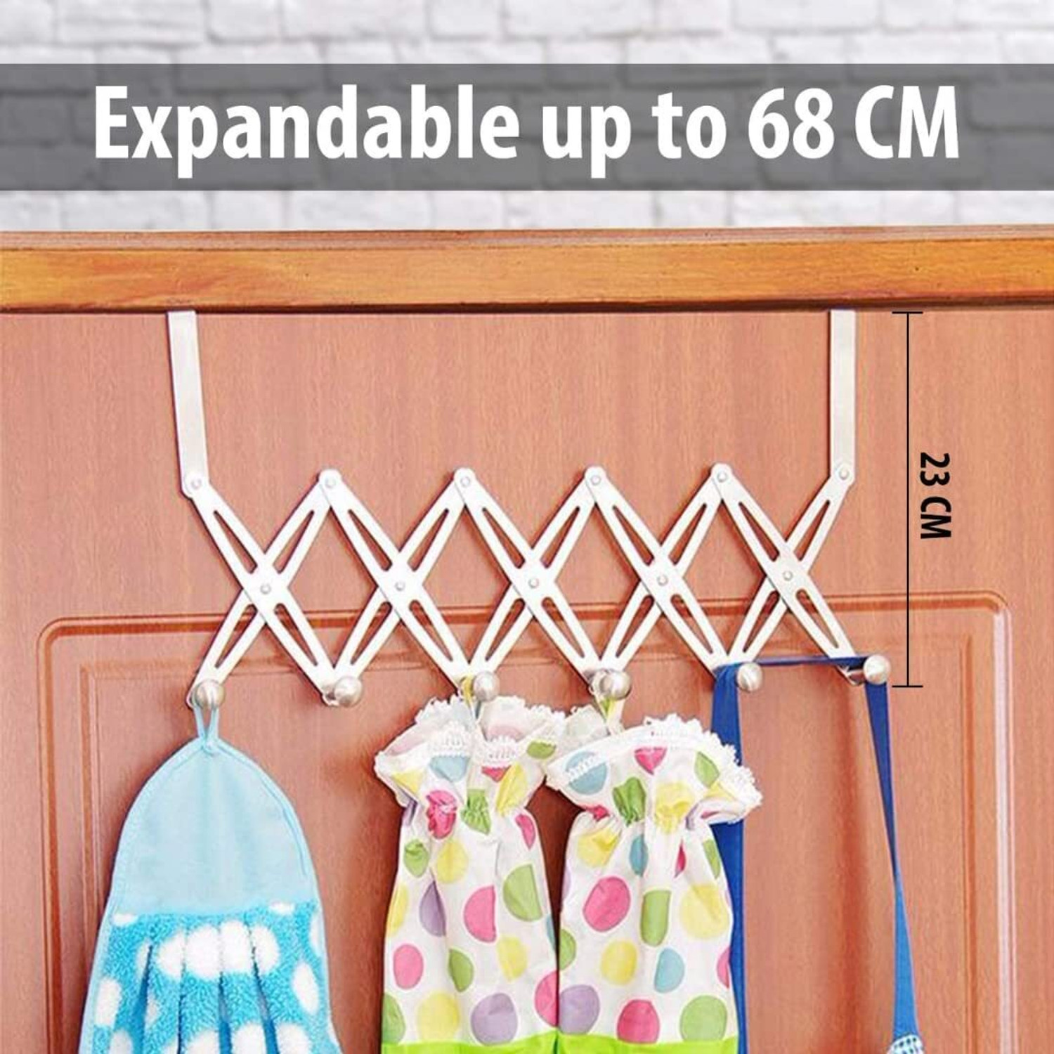 Image of janmesh Door Hangers for Clothes, Adjustable Door Hanger