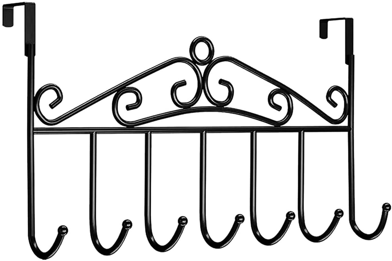 Image of KRYZVO Basics Wall Mounted Hook /Hanger /Coat Rack, Light Walnut Hanging Rack Hook 7