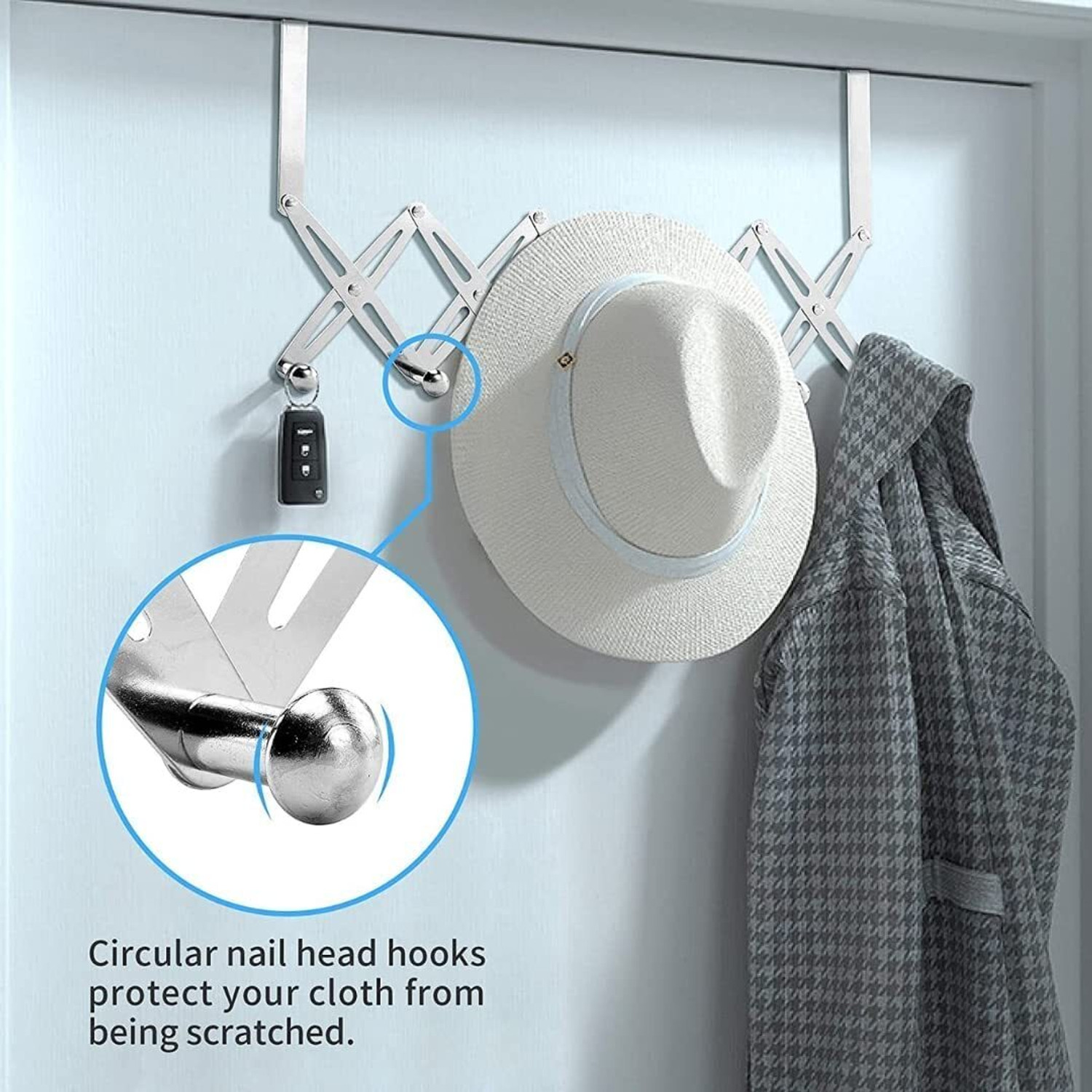 Image of janmesh Door Hangers for Clothes, Adjustable Door Hanger