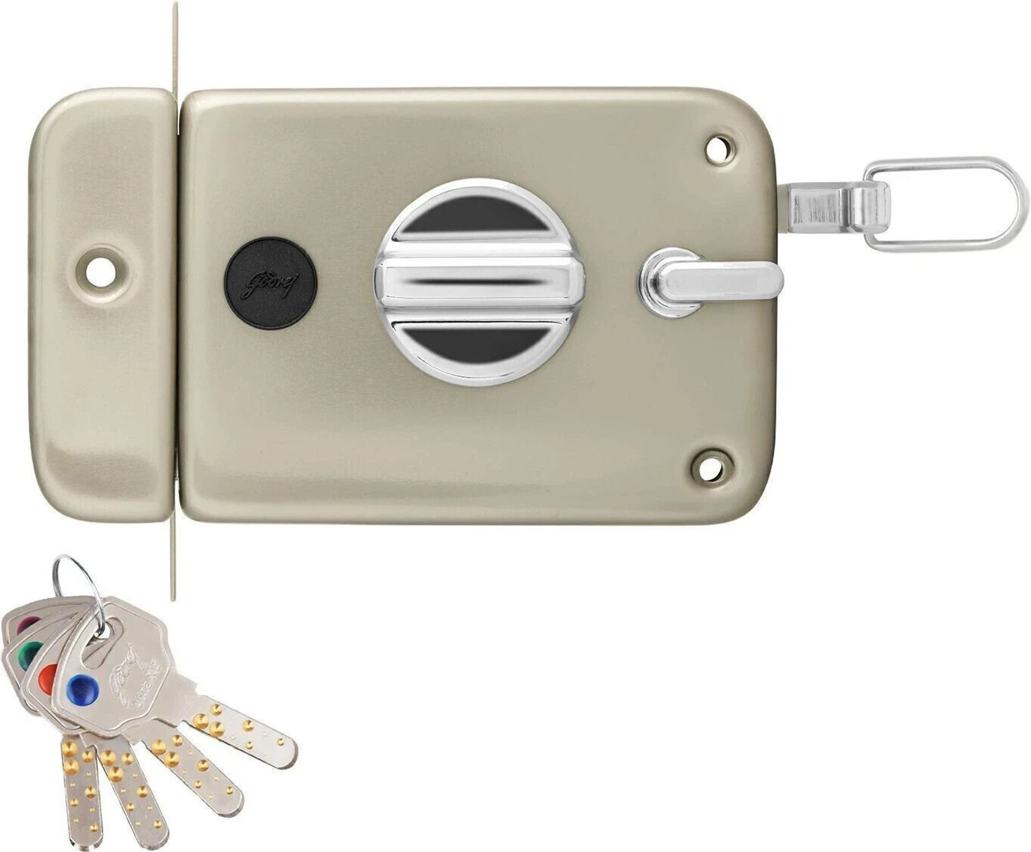 Image of Godrej Locks Steel Glossy Deadbolts