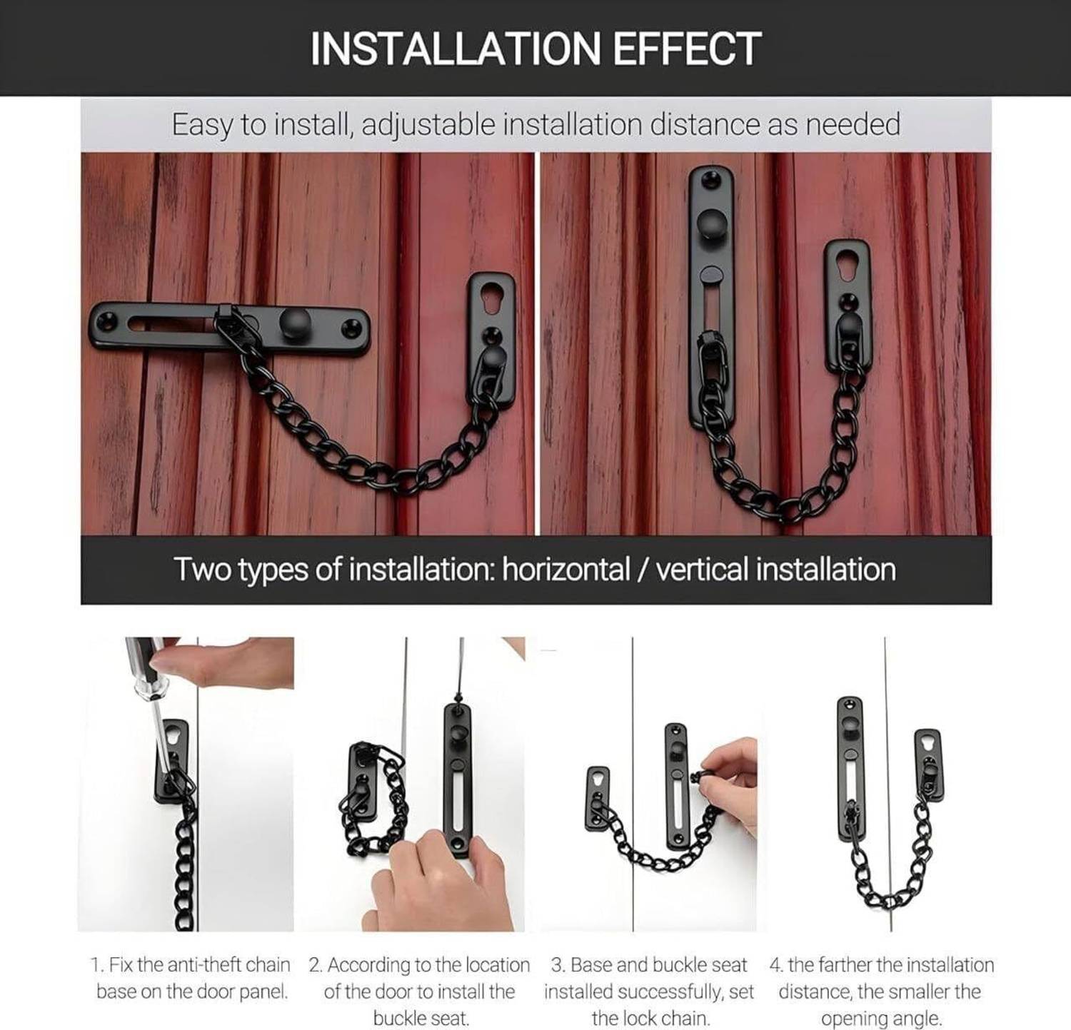 COINCE Steel Metallic Door Levers Black - Image 3