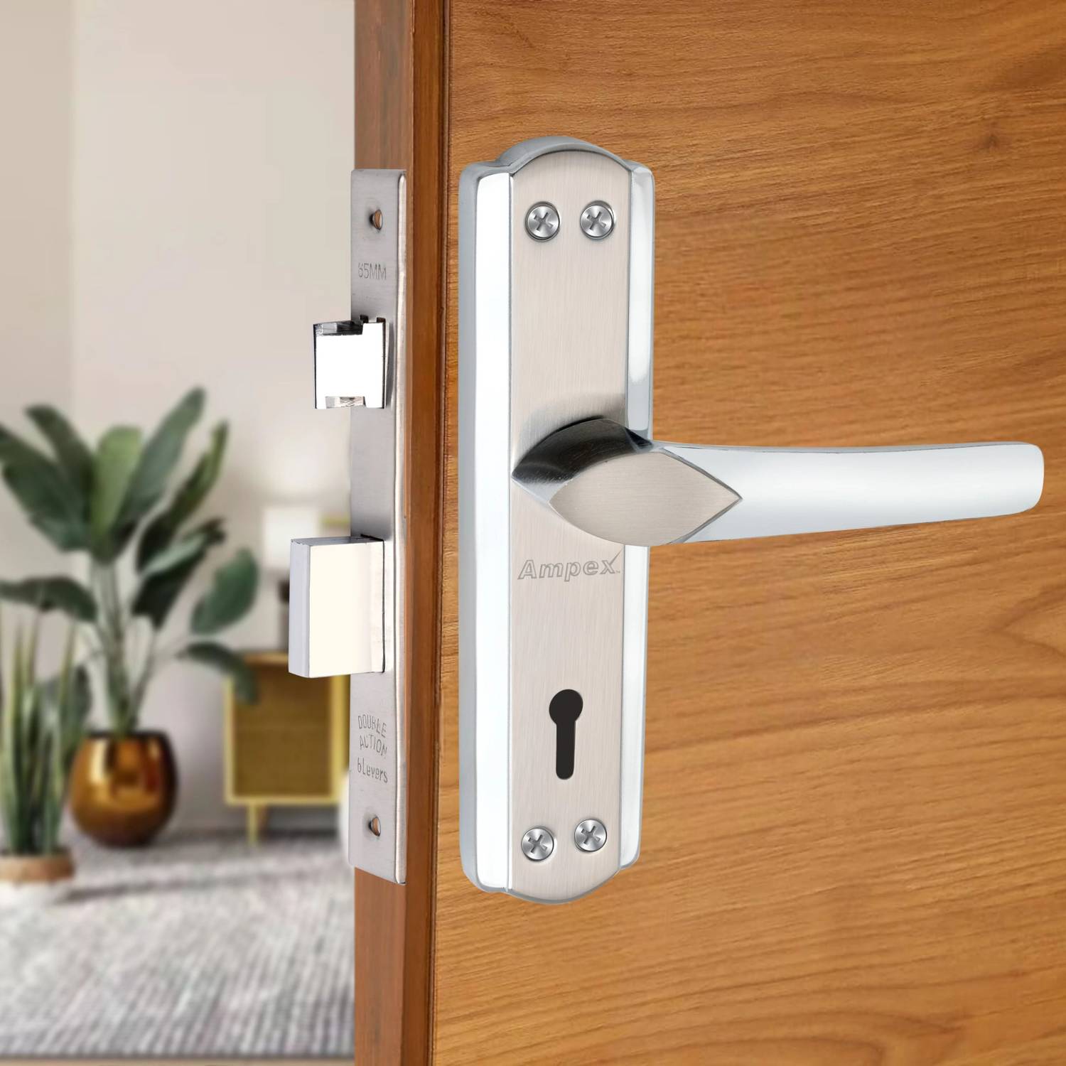 AMPEX Brass, Zinc Alloy, Stainless Steel Glossy Handlesets