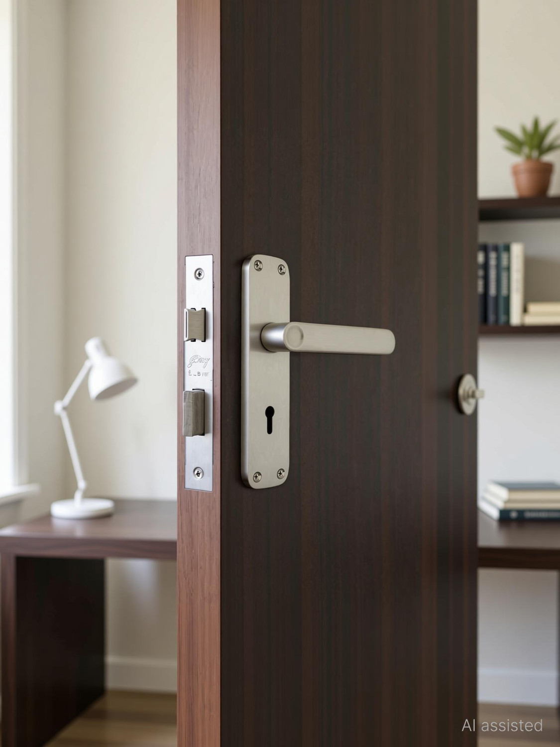 Image of Godrej Locks Stainless Steel Luster Handlesets