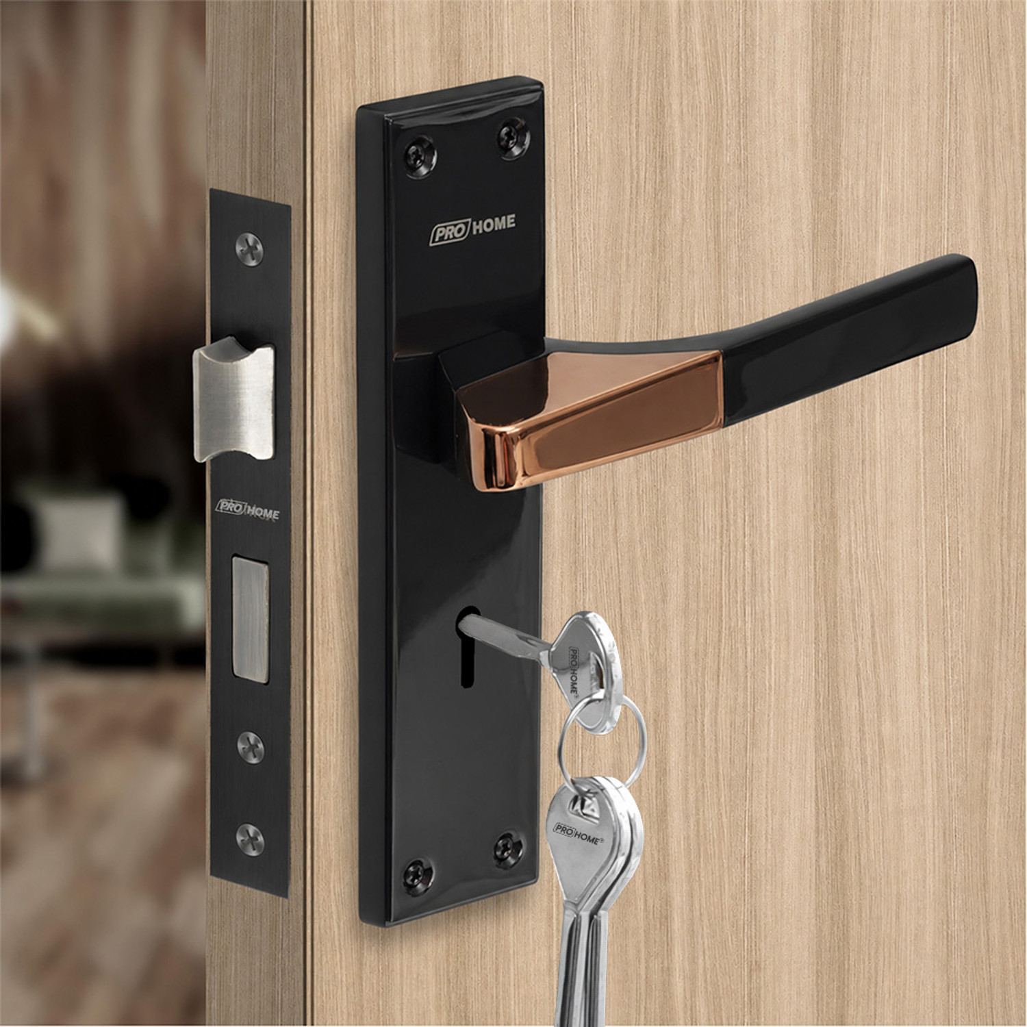 Image of ProHome Brass, Zinc Alloy Glossy Door levers