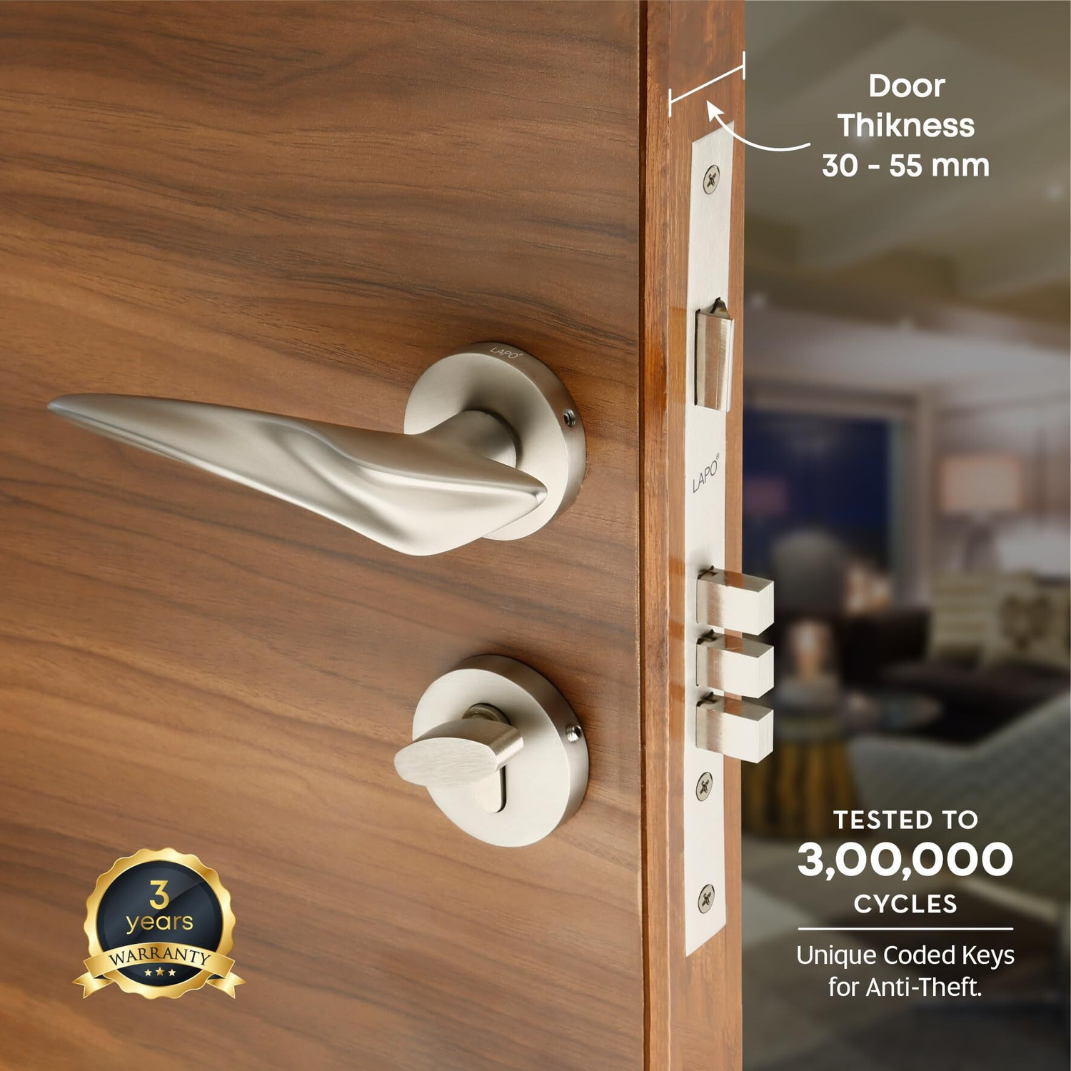 Image of LAPO Brass, Zinc Alloy Matte Handlesets