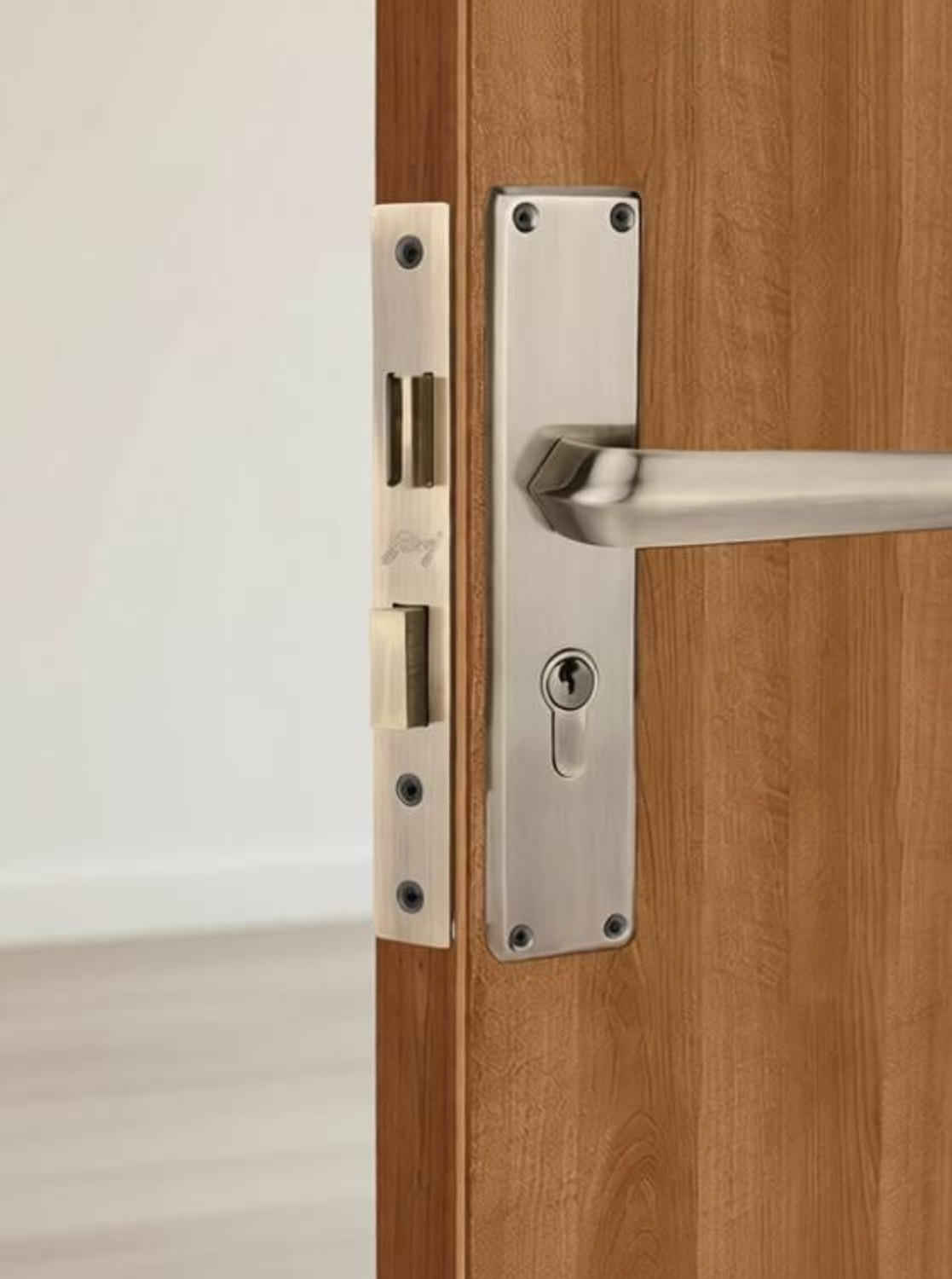 Image of Godrej Locks Steel Polished Handlesets