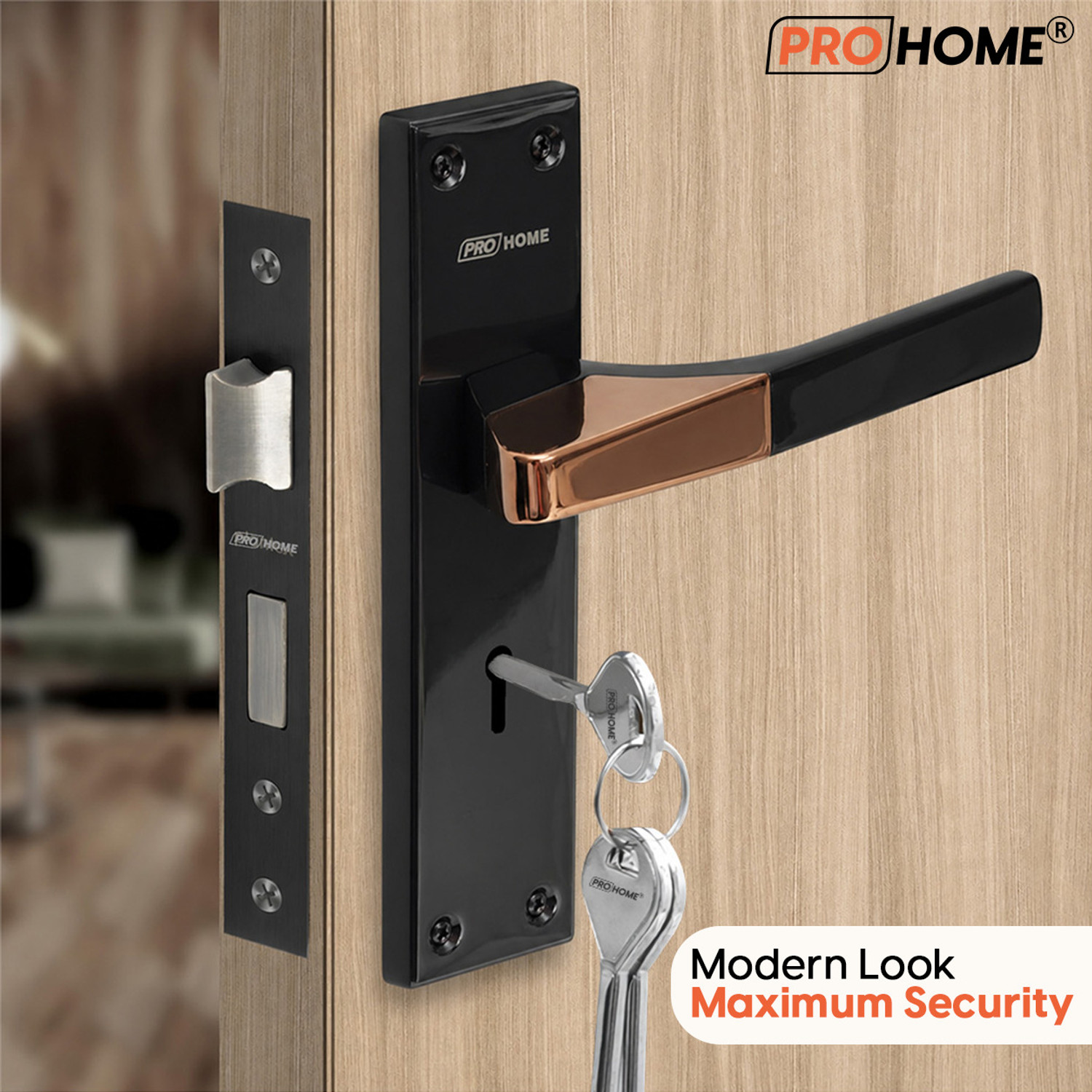 Image of ProHome Brass, Zinc Alloy Glossy Door levers