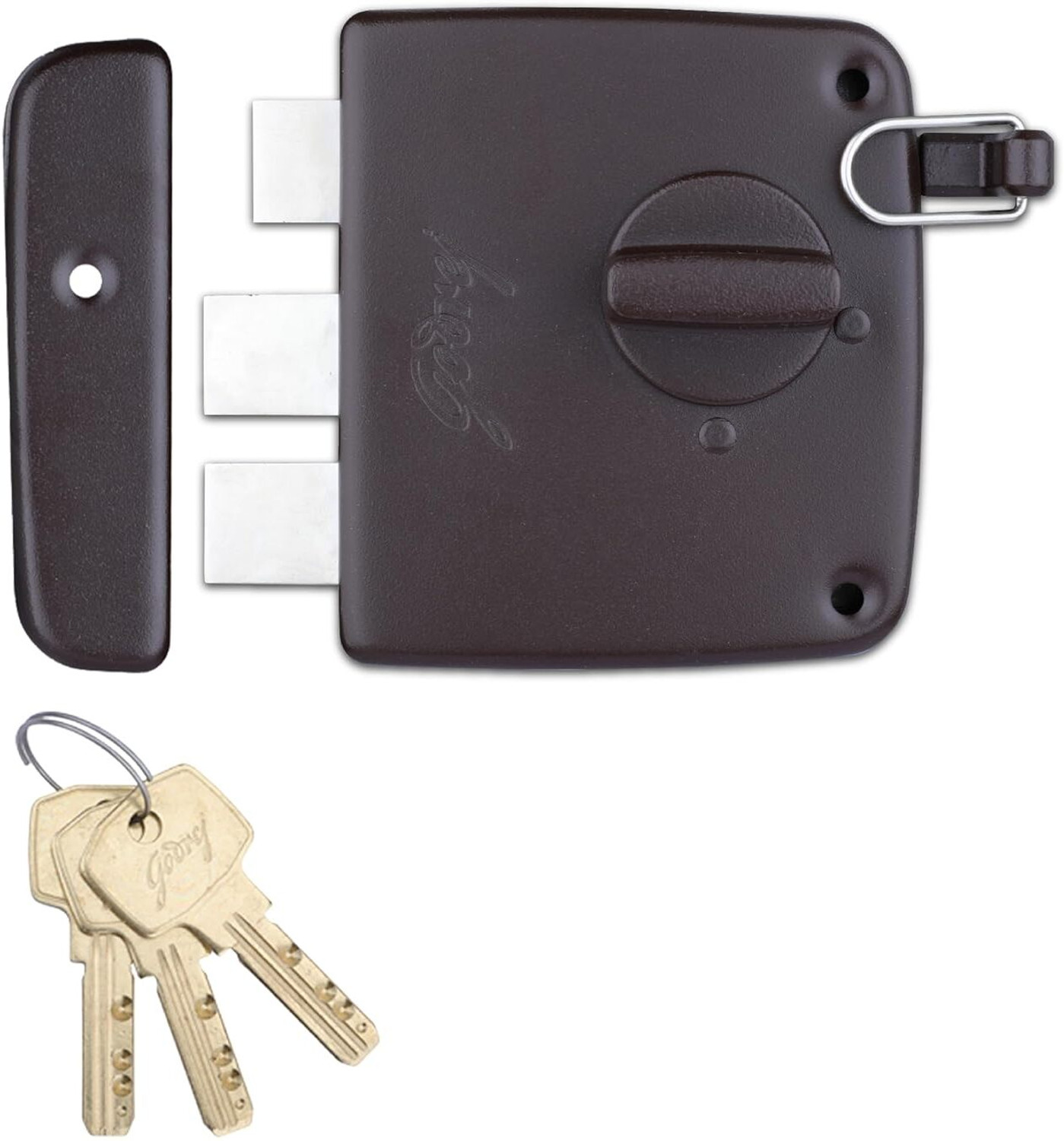 Image of Godrej Locks Steel Polished Deadbolts