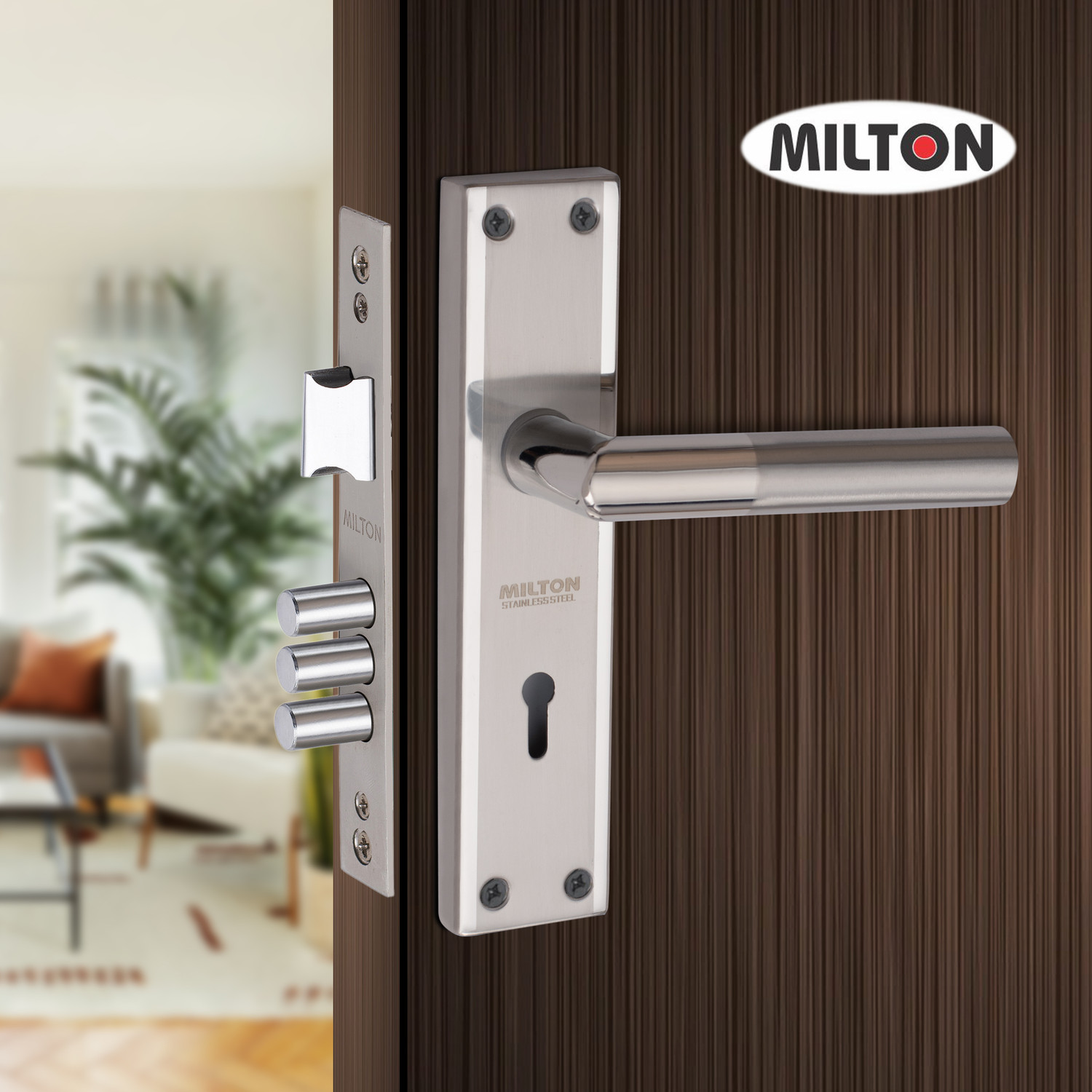 Image of MILTON Stainless Steel Door Handle