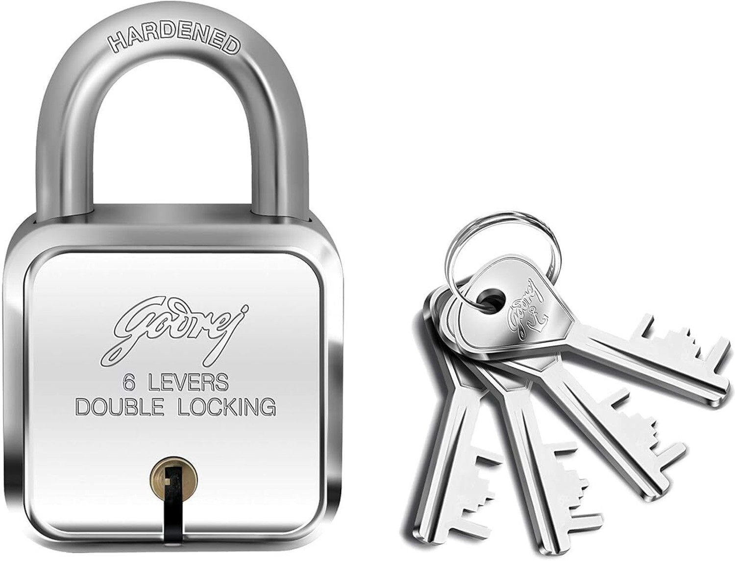 Image of Godrej Locks Stainless Steel Metallic Handlesets