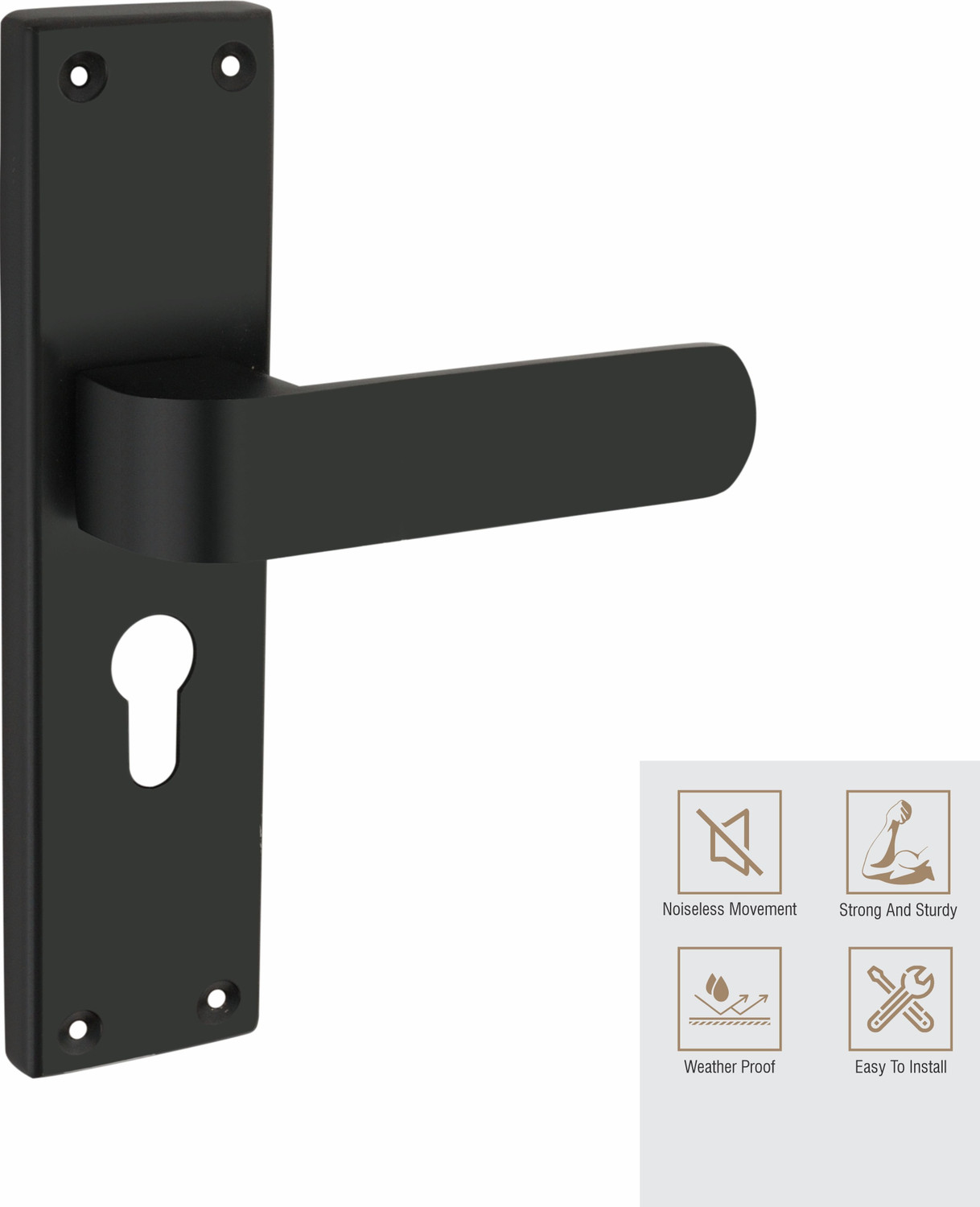 Image of MLS Stainless Steel Matte Handlesets