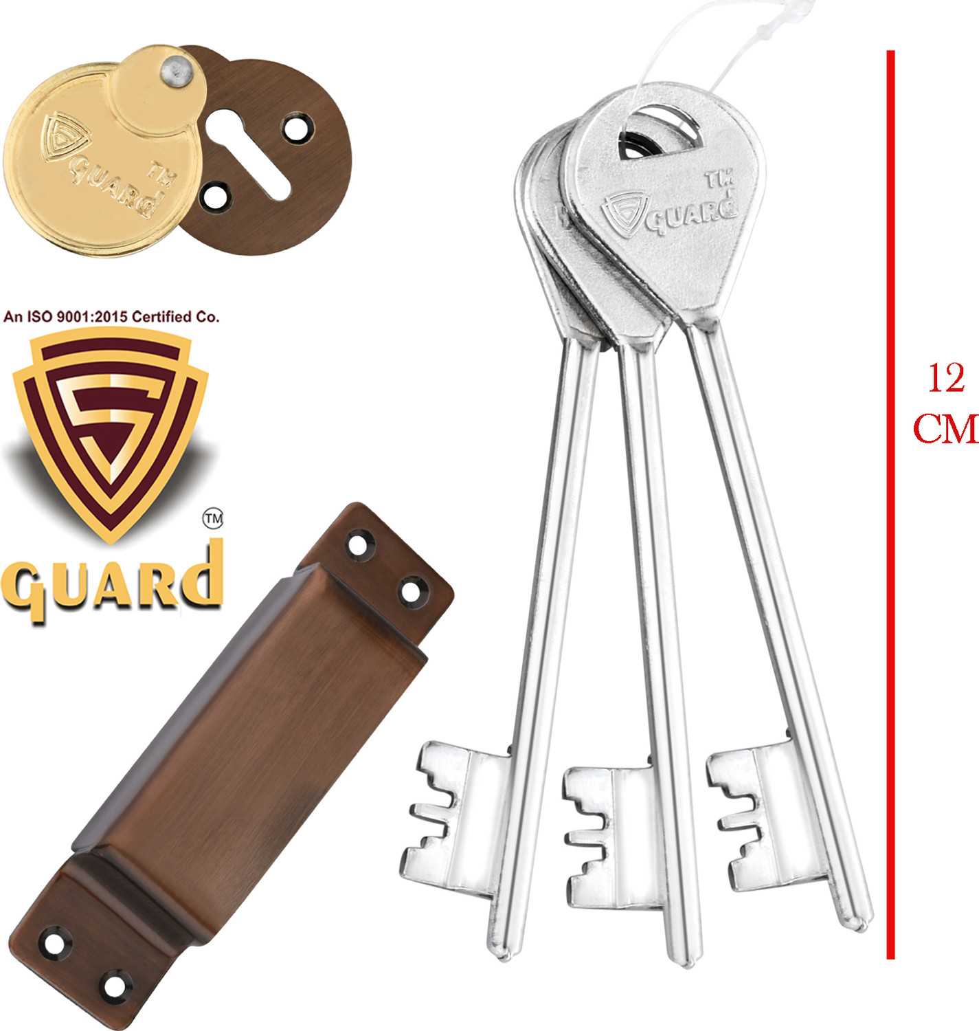 Image of S-Guard Iron, Stainless Steel Glossy Deadbolts