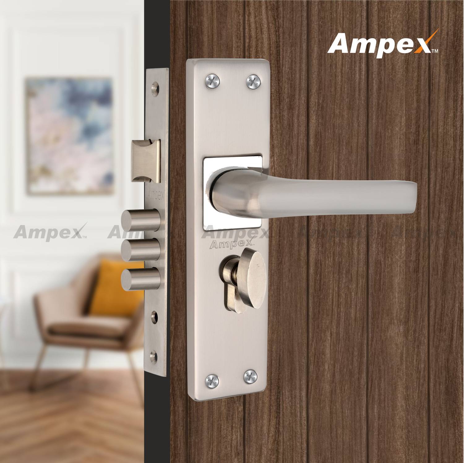 AMPEX Stainless Steel, Steel Glossy Handlesets