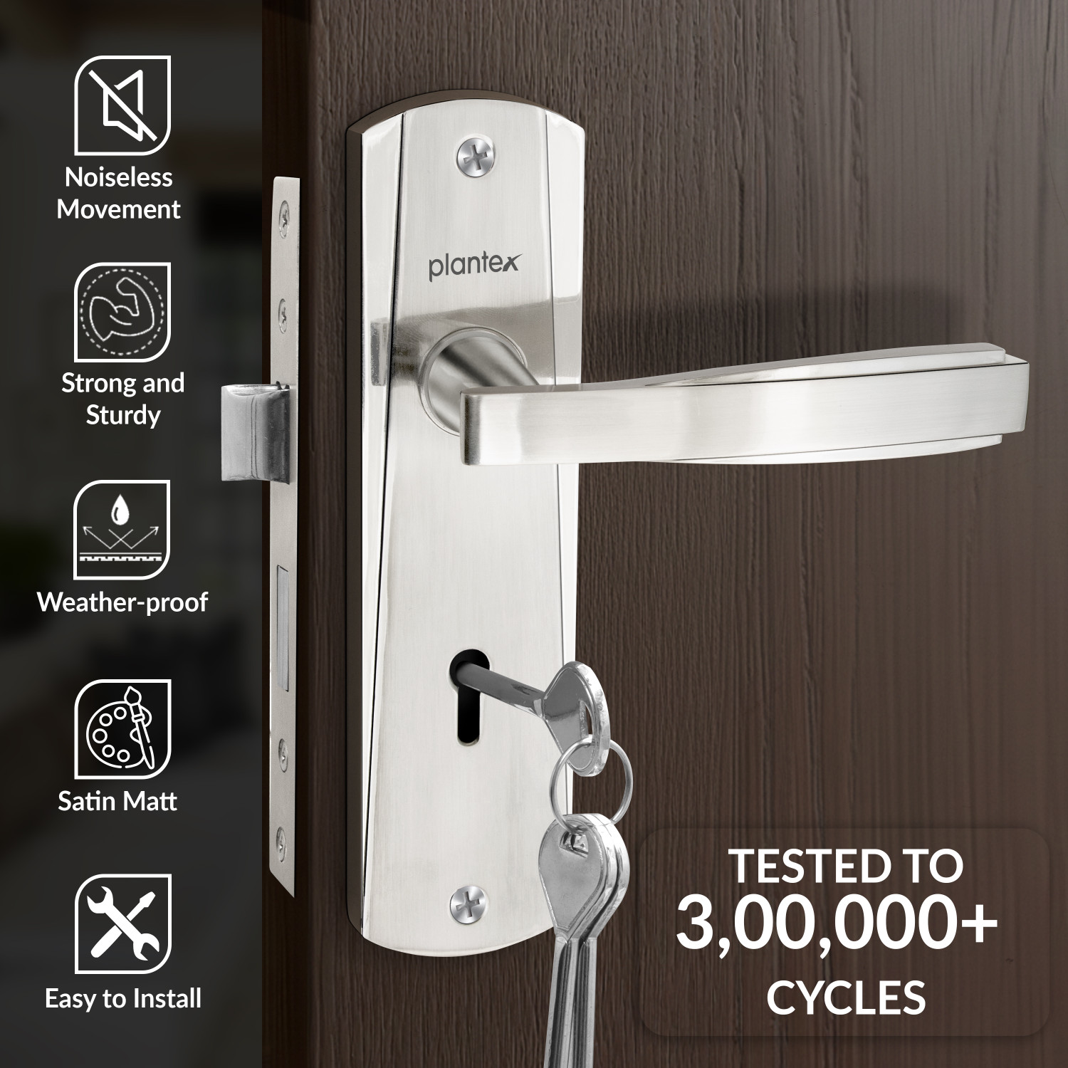 Image of Plantex Zinc Alloy Glossy Handlesets