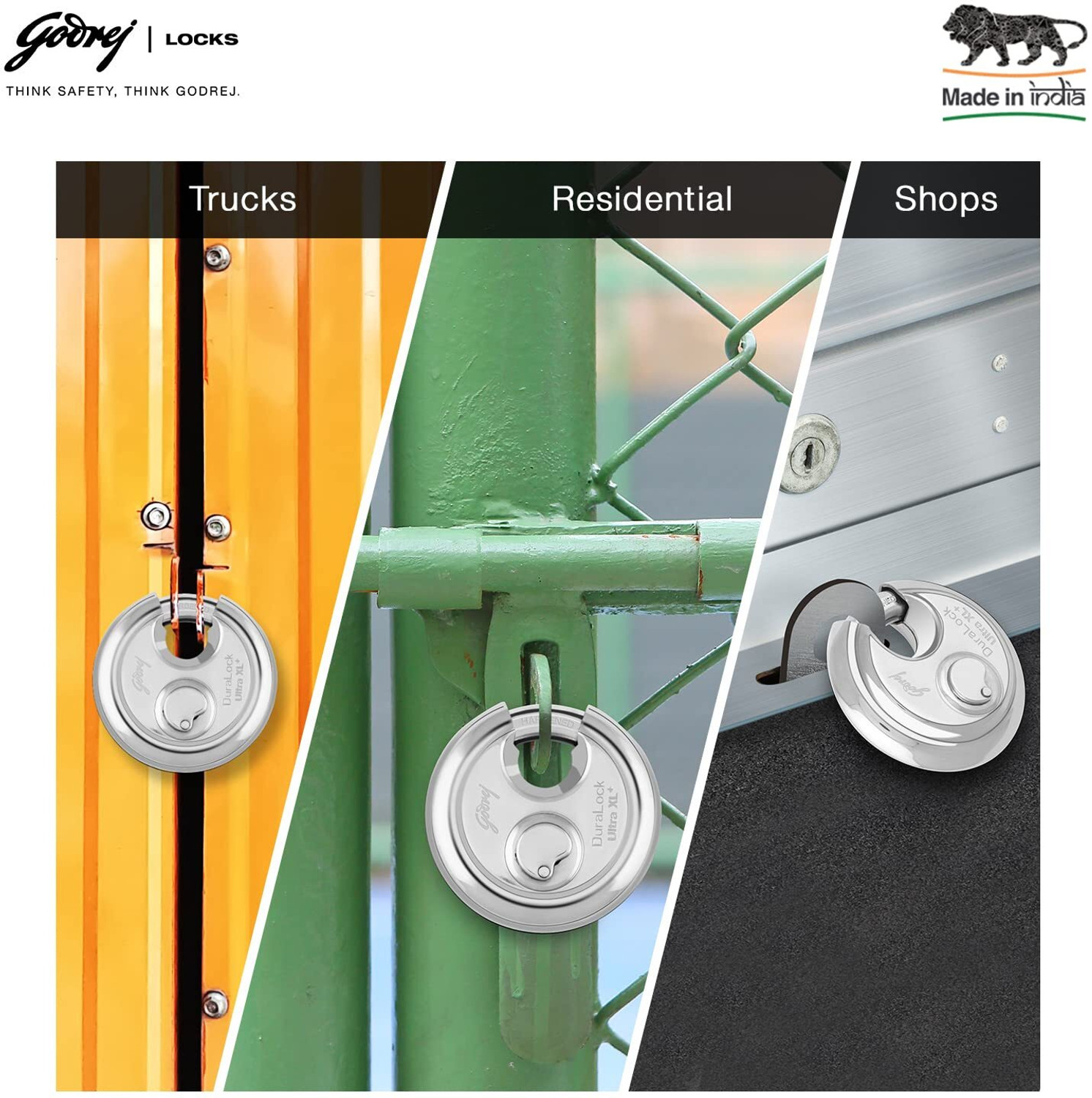 Image of Godrej Dura Lock Ultra XL+ (90mm) Padlock