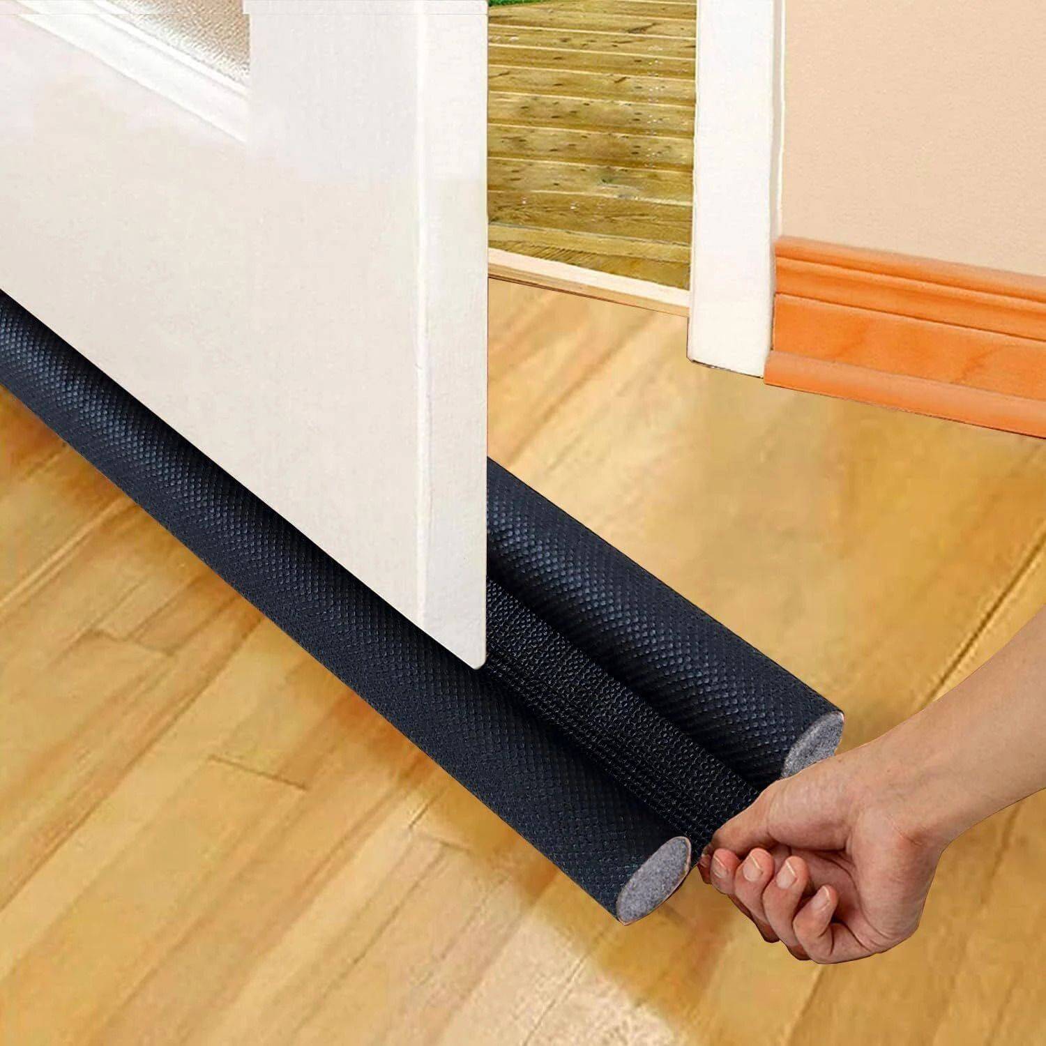 ADMONITION Door Bottom Sealing Strip Guard for Home | Door Stoppers ( 39 inch )(Pack of 1) Door Bottom Sealing Strip Guard for Home Brown Door Mounted Door Stopper