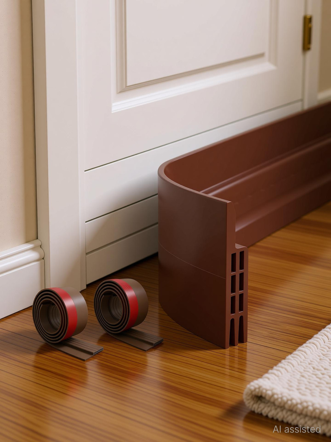 Image of TORIVO 2 Pack Door Draft Stopper, 39 inch L Under Door Draft Blocker, Door Mounted Door Stopper