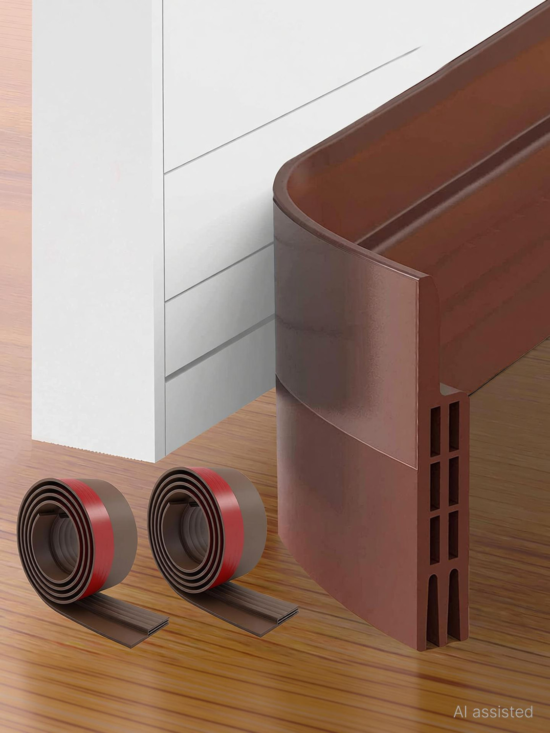 Image of TORIVO 2 Pack Door Draft Stopper, 39 inch L Under Door Draft Blocker, Door Mounted Door Stopper