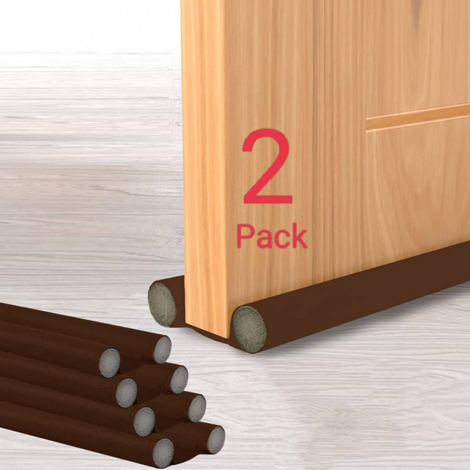 GREENPOT Door air blocker 39 inch door draft stopper /gaurd protector Durable Floor Mounted Door Sealing Strip Guard Floor Mounted Door Stopper