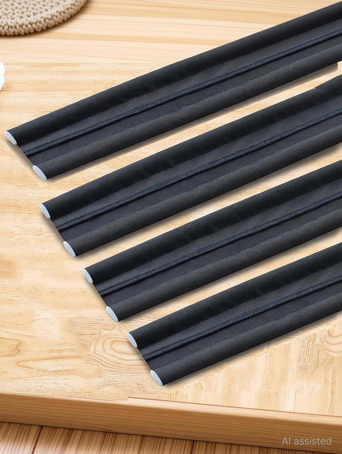 Image of DEAGAN Bottom Sealing Strip Guard for Home - (Size-39 inch) (Pack Of 4) Gap Filler for - Sound-Proof Door Mounted Door Stopper