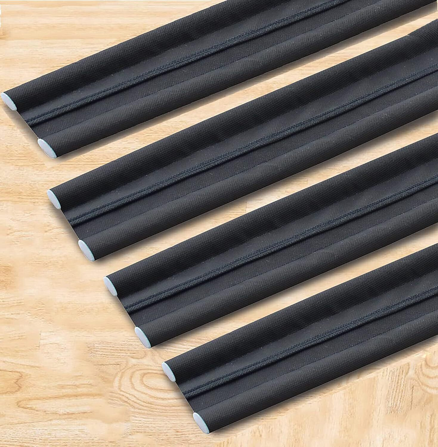 Image of DEAGAN Bottom Sealing Strip Guard for Home - (Size-39 inch) (Pack Of 4) Gap Filler for - Sound-Proof Door Mounted Door Stopper