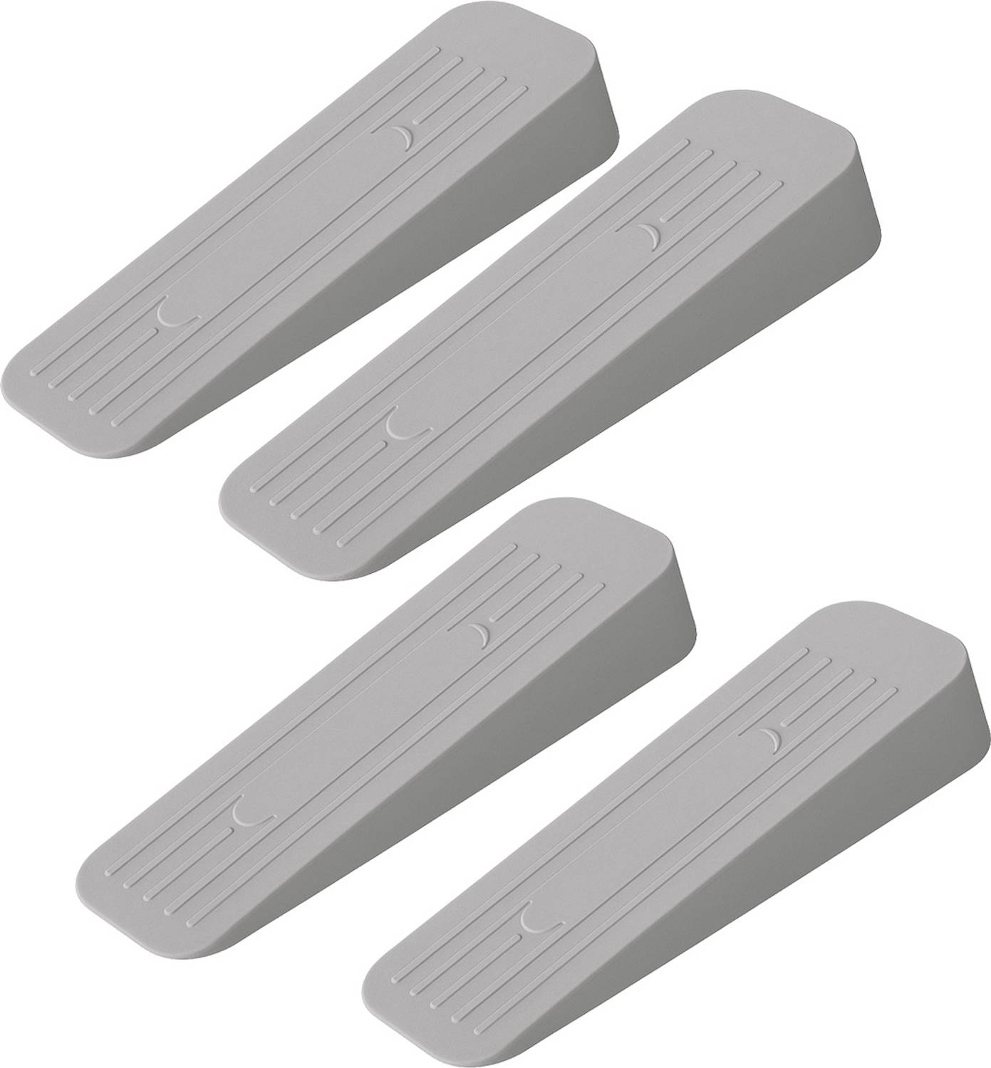 ALP overseas Non Slip Rubber Door Stopper for Home, Office, Kitchen & Class (Grey, Pack of 4) EPDM Rubber Door Stopper Door Mounted Door Stopper