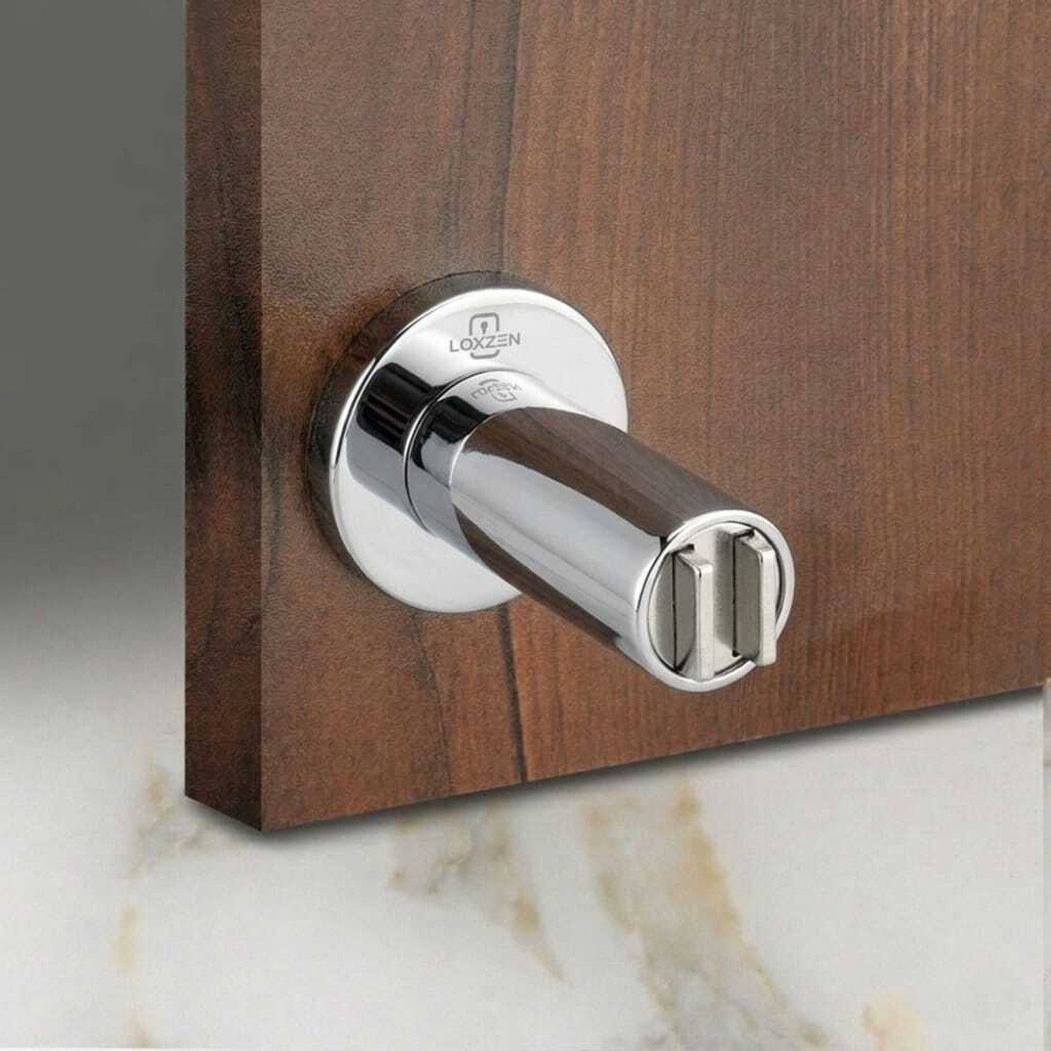 Image of LOXZEN Premium SS Stainless Steel Wall Mounted Door Stopper