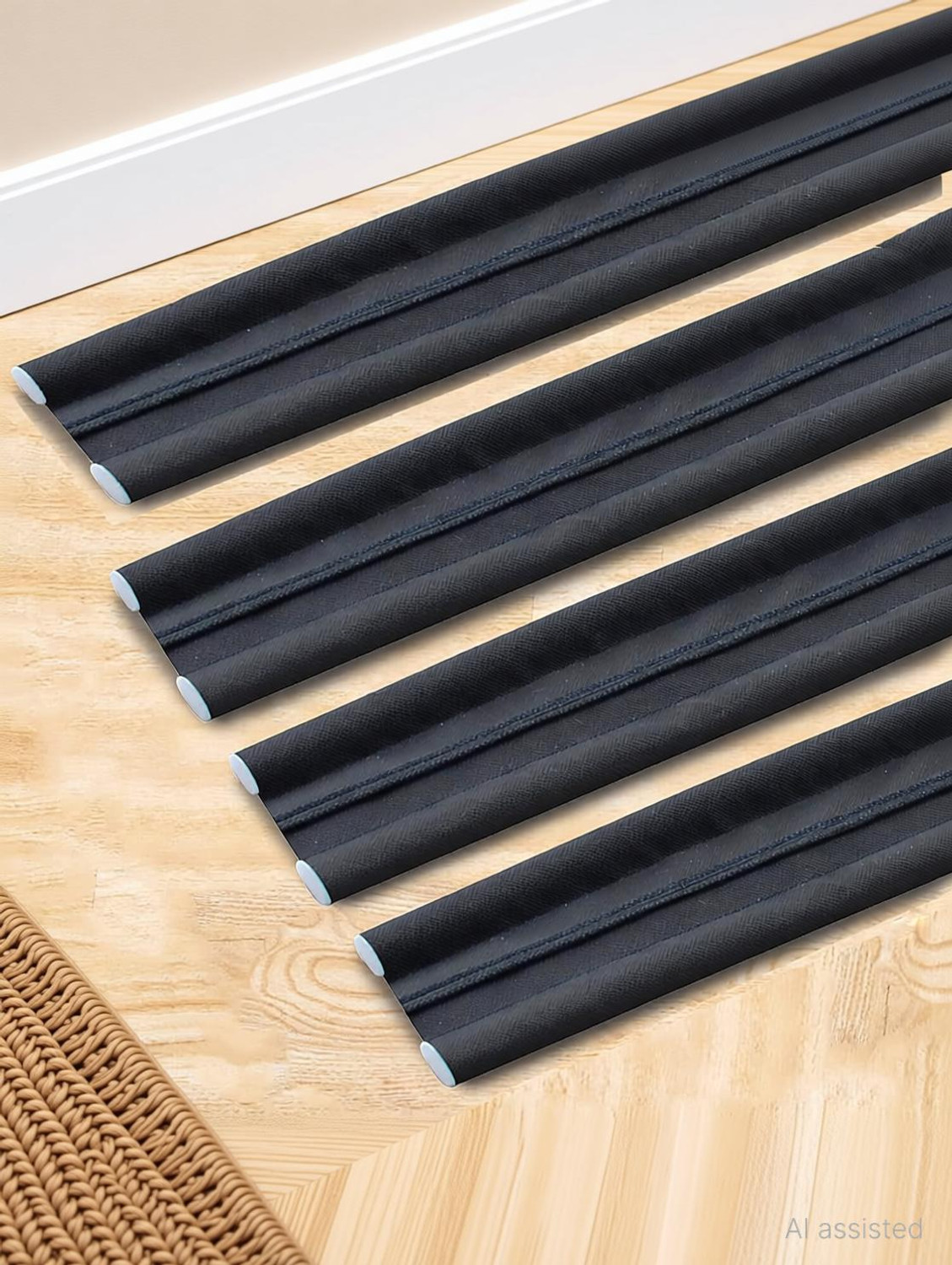 Image of DEAGAN Door Stoppers | Seal | Closers |Bottom| (Pack of 4, 39 INCH) Wall Mounted Door Stopper