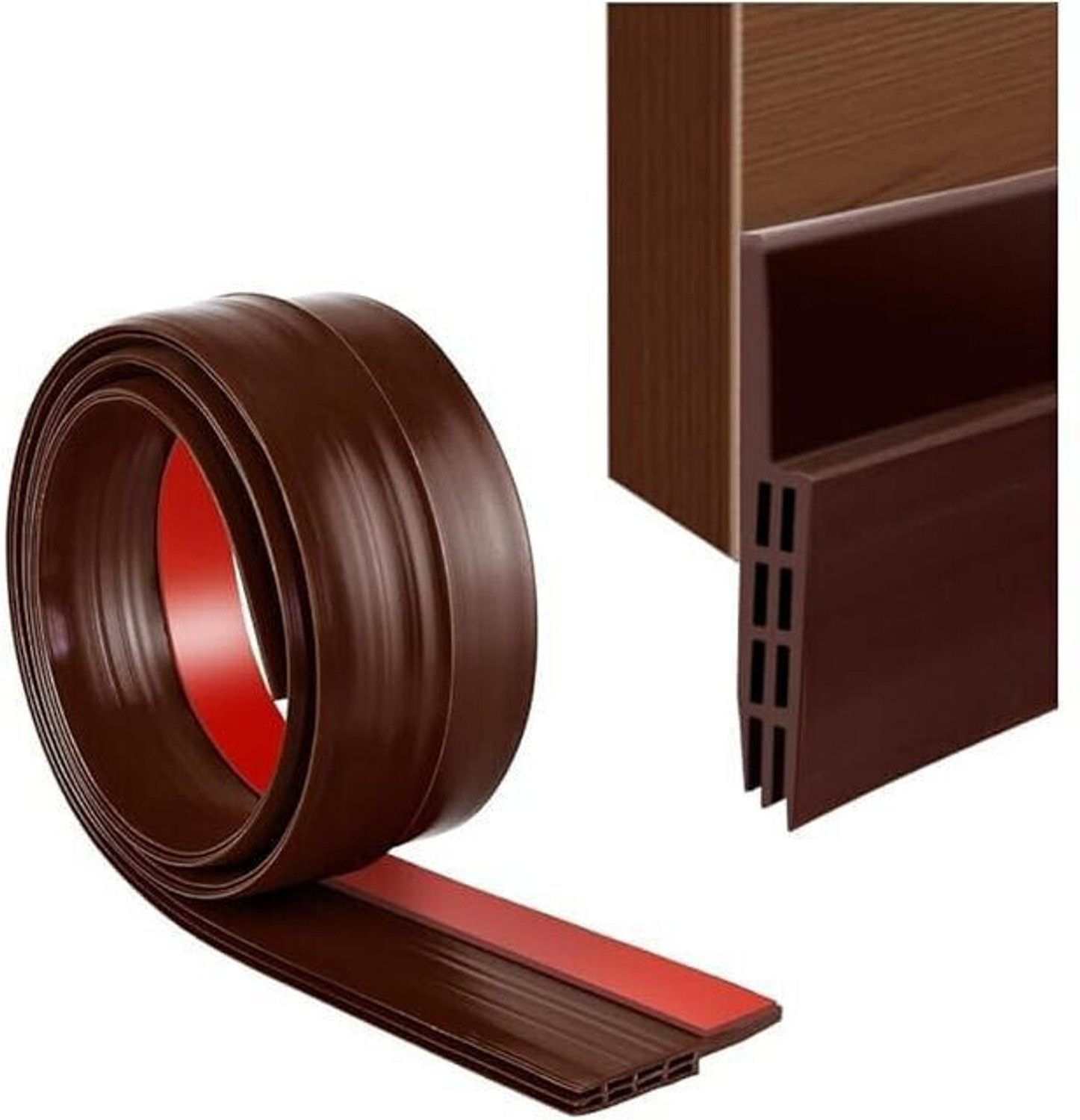 Image of BAHUNAMI Silicon Door Shield Tape Bottom Sealing Strip Weather Stripping Strip (1 METER) Door Sealing Strips for Seal Sound Proof, Insect, Window Tape for Home Floor Mounted Door Stopper