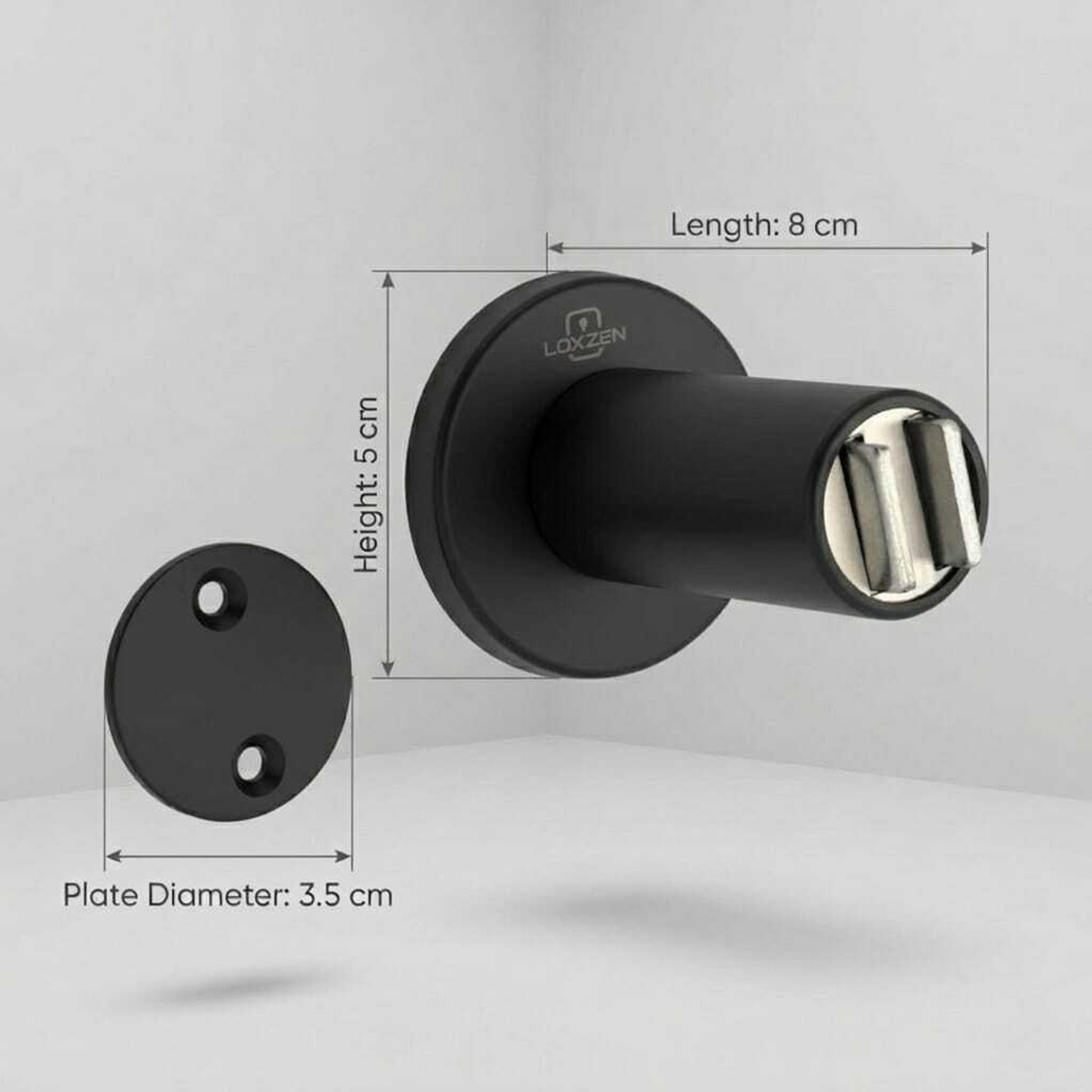 Image of LOXZEN Premium Magnetic Catch Wall Mounted Door Stopper