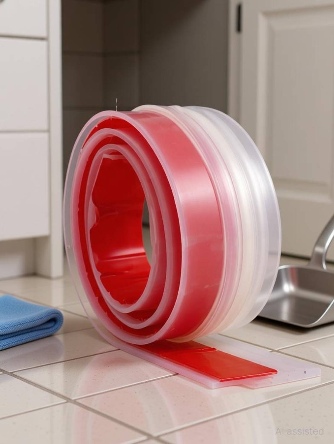 Breewell Waterproof Self-Adhesive Air Gap Silicone Door sealing strip for home Floor Mounted Door Stopper