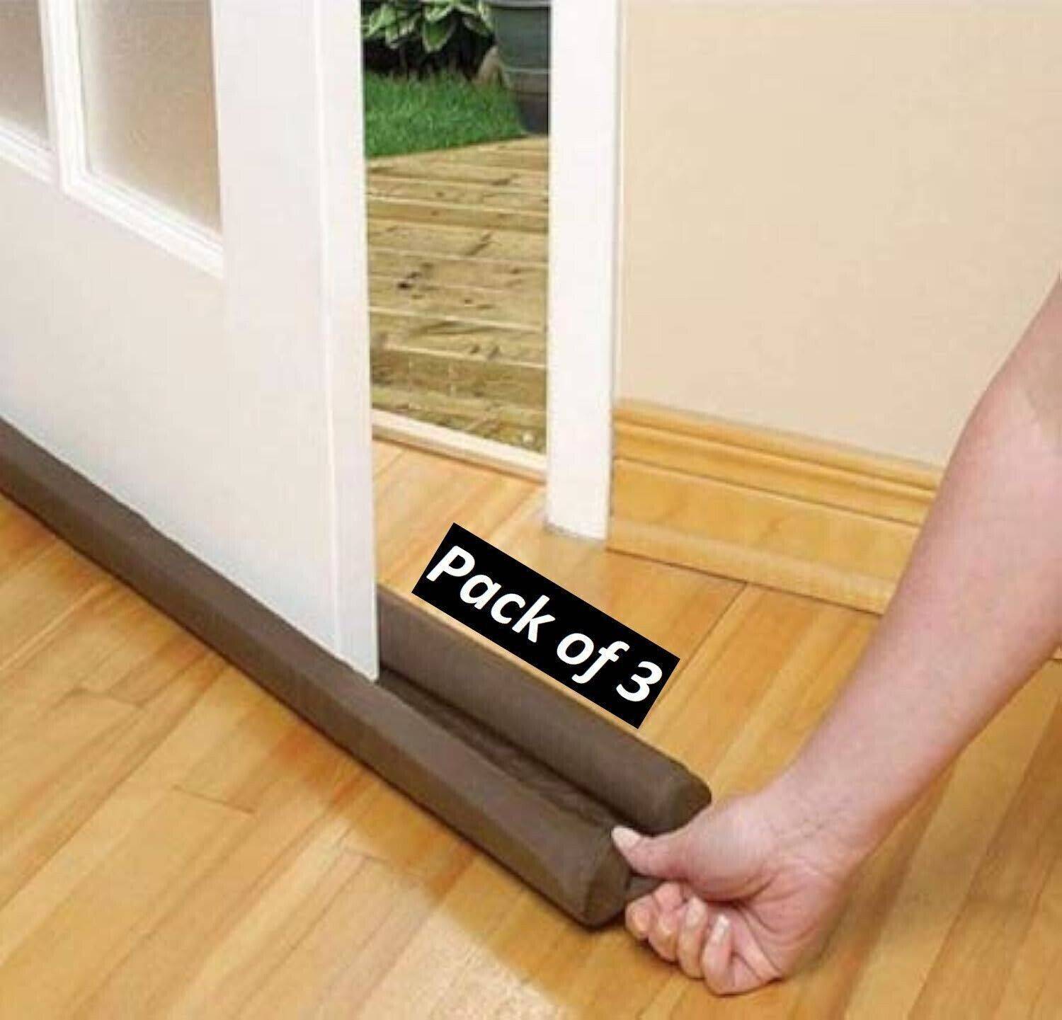 AnvoraX Door Guard (Pack of 3) Filler for Door Bottom Seal Strip - Sound-Proof, Door Mounted Door Stopper