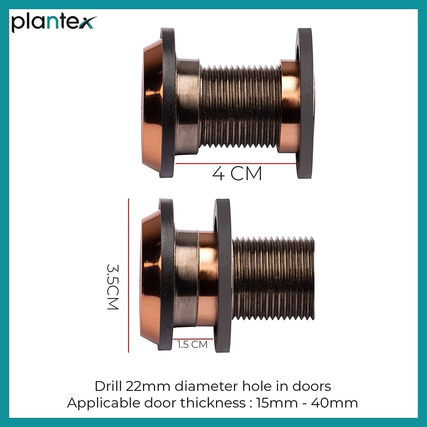 Image of Plantex Brass Standard Door Viewer
